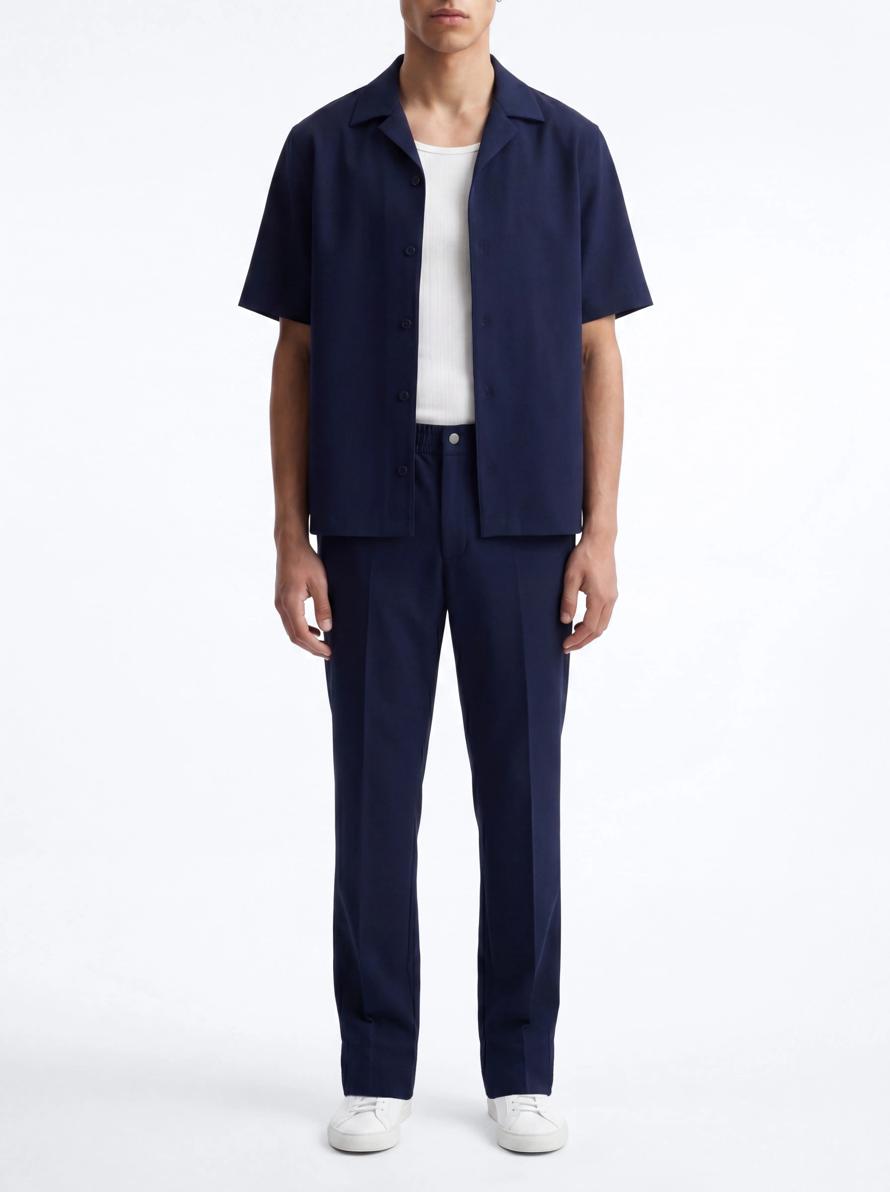 Modern Essential Slim Trouser - Navy - Image 5
