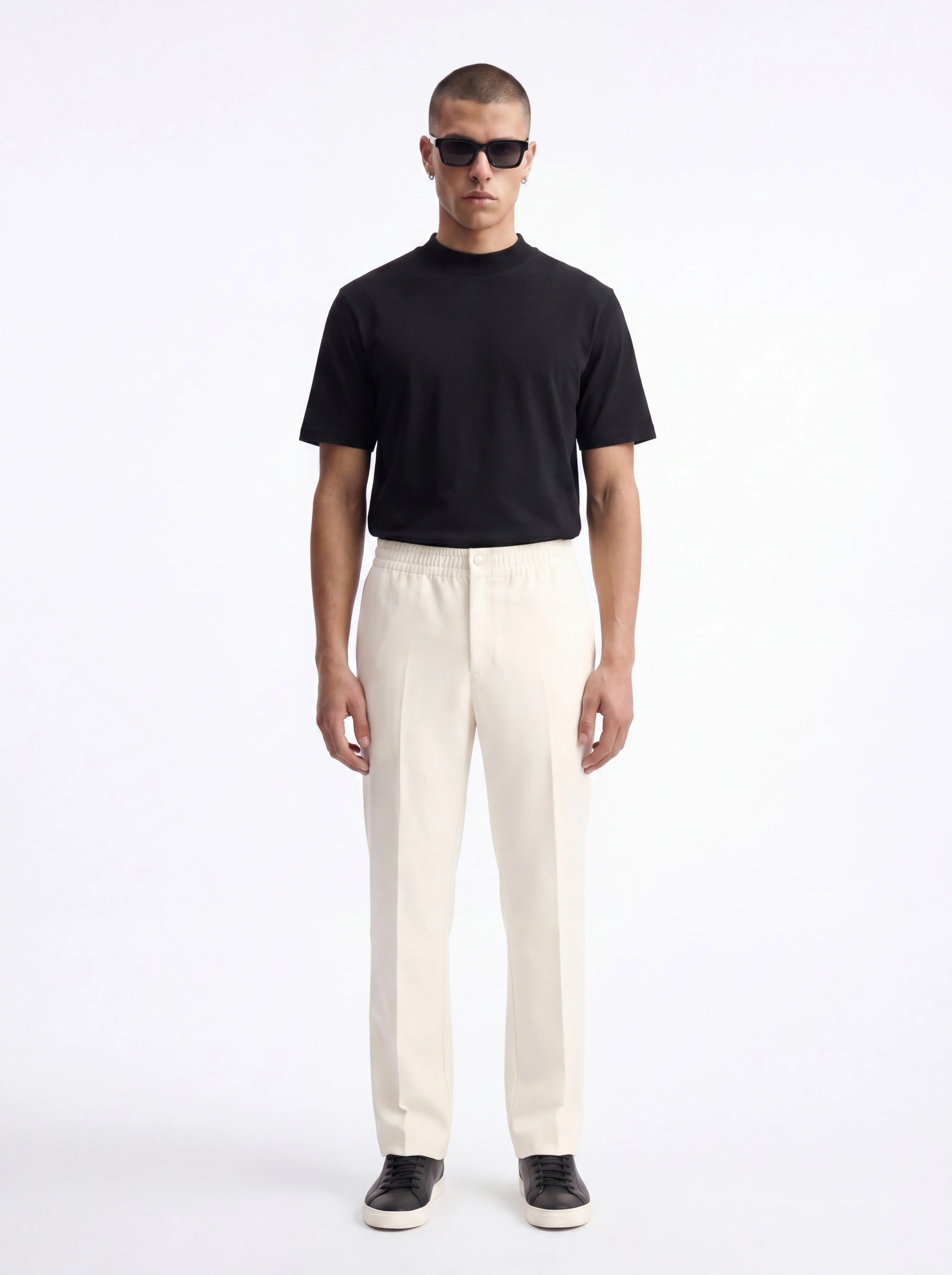 Modern Essential Slim Trouser - Off White