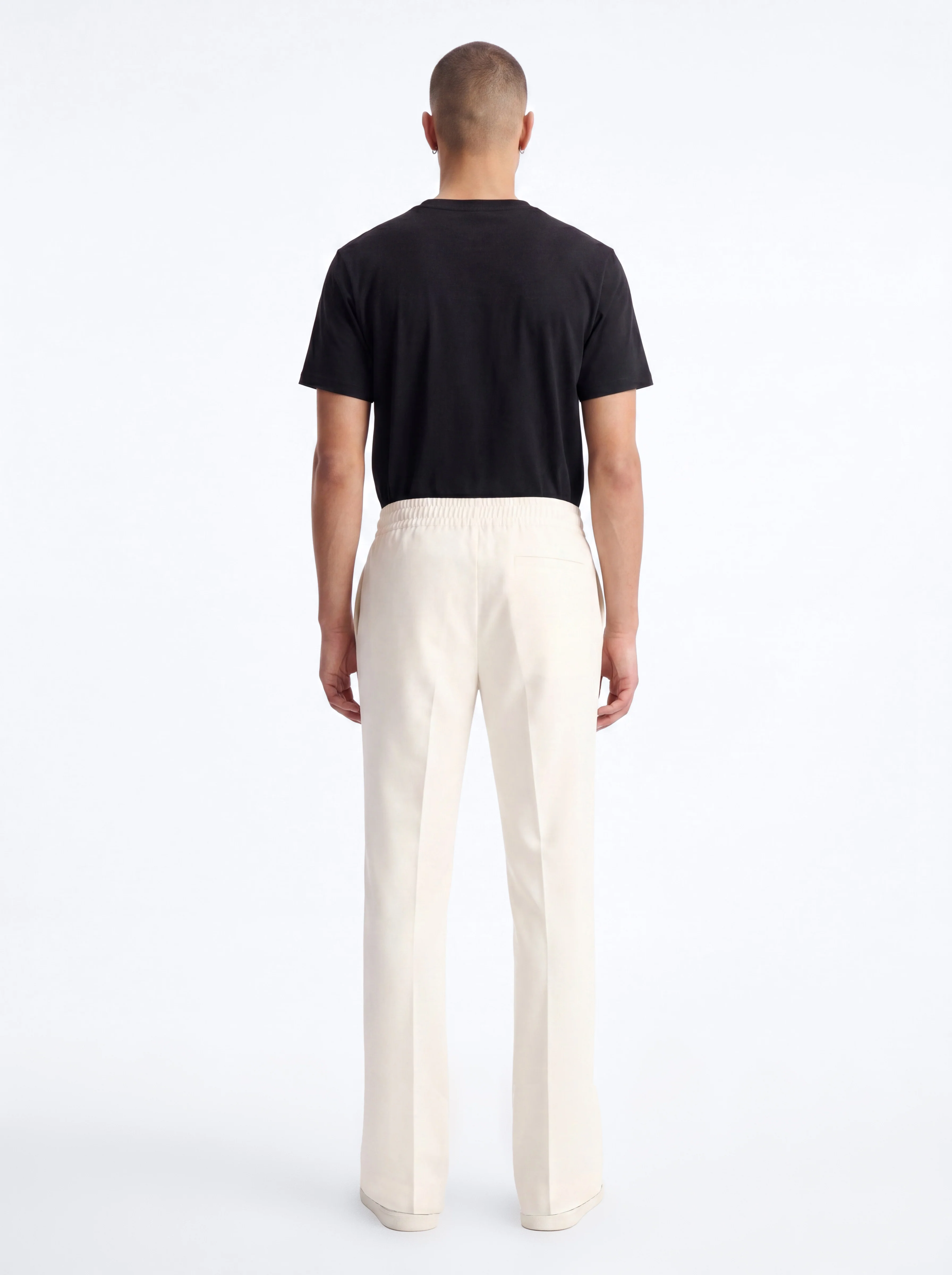 Modern Essential Slim Trouser - Off White - Image 4