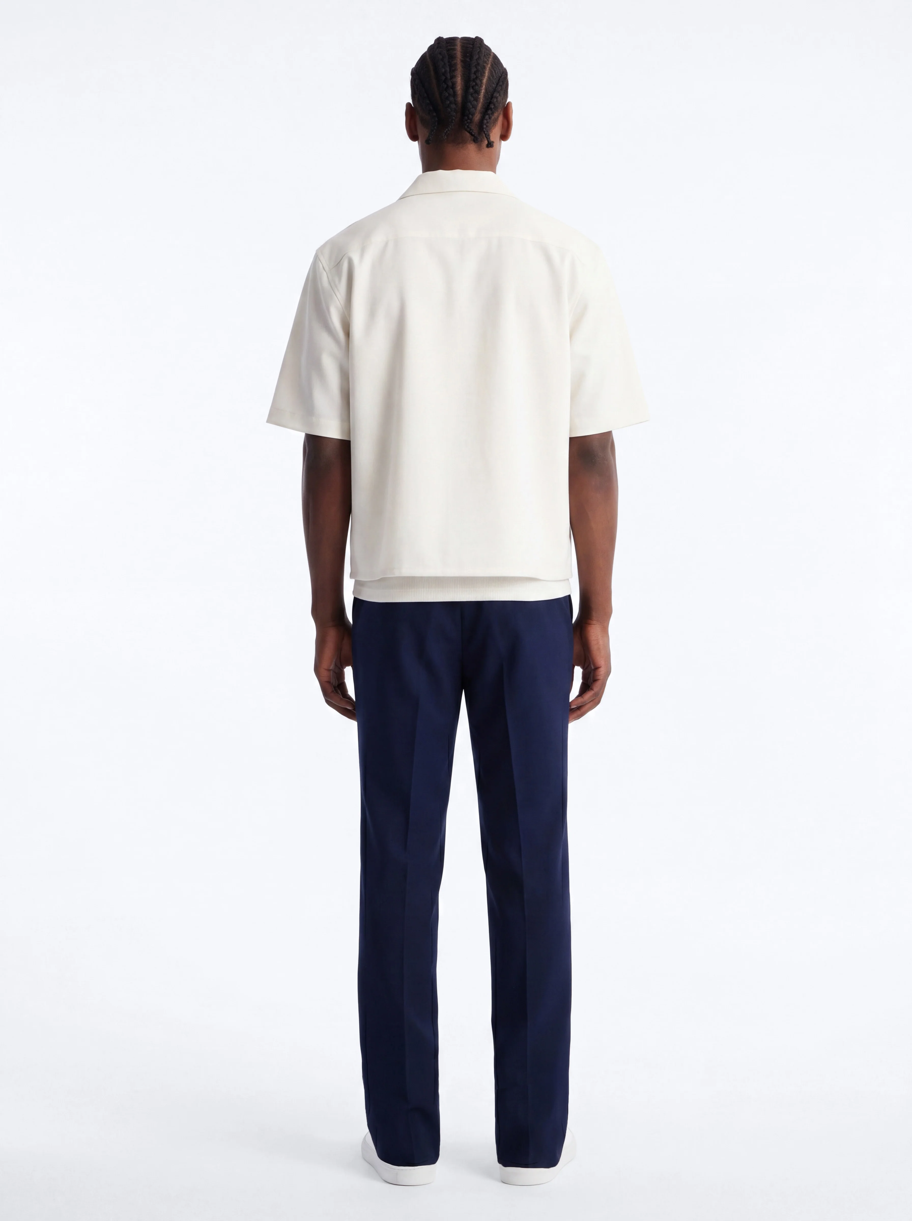 Modern Essential Straight Trouser - Navy - Image 2