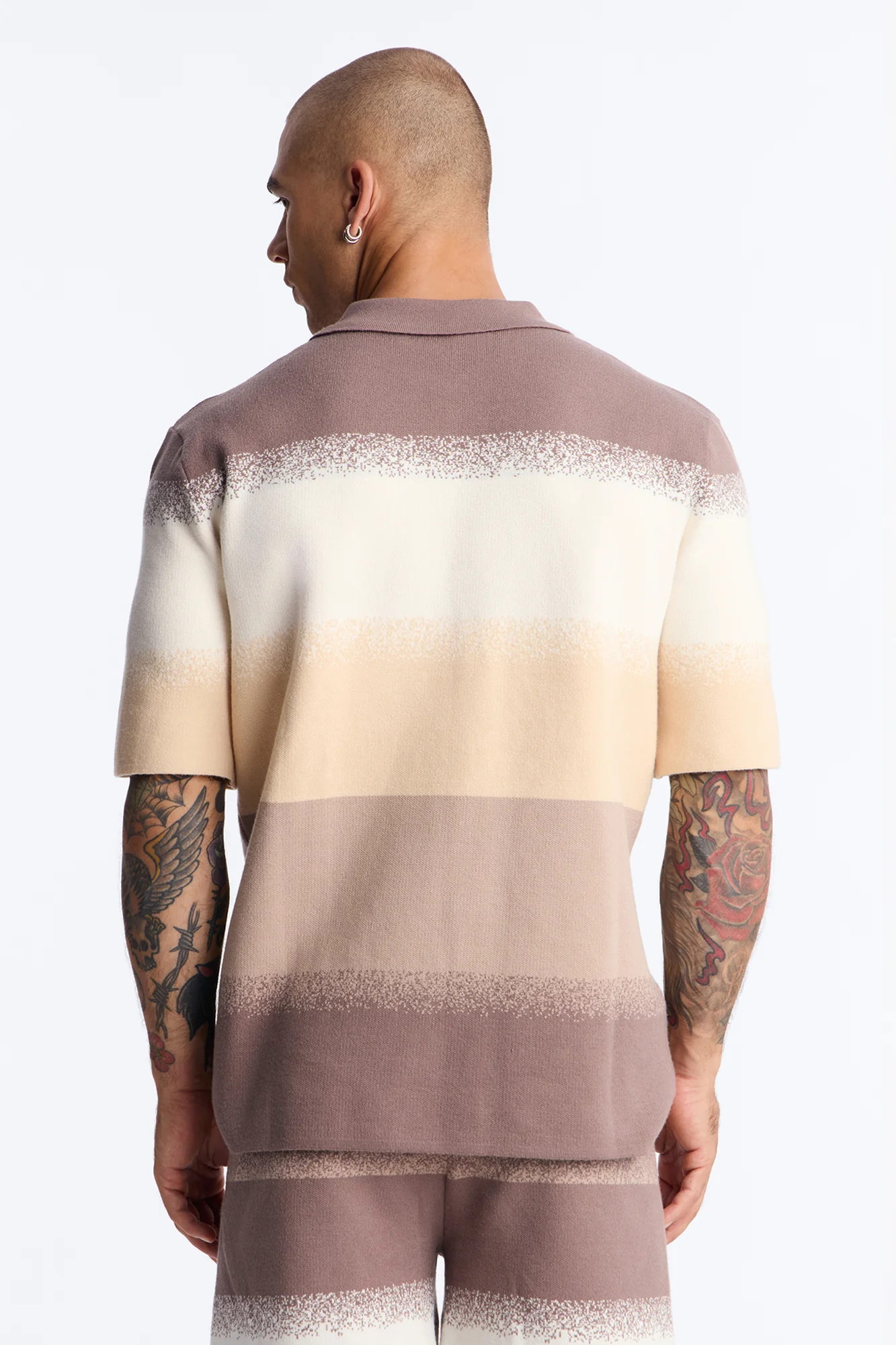 Mojave Dusk Quarter Zip Polo - Brown/combo - Image 4