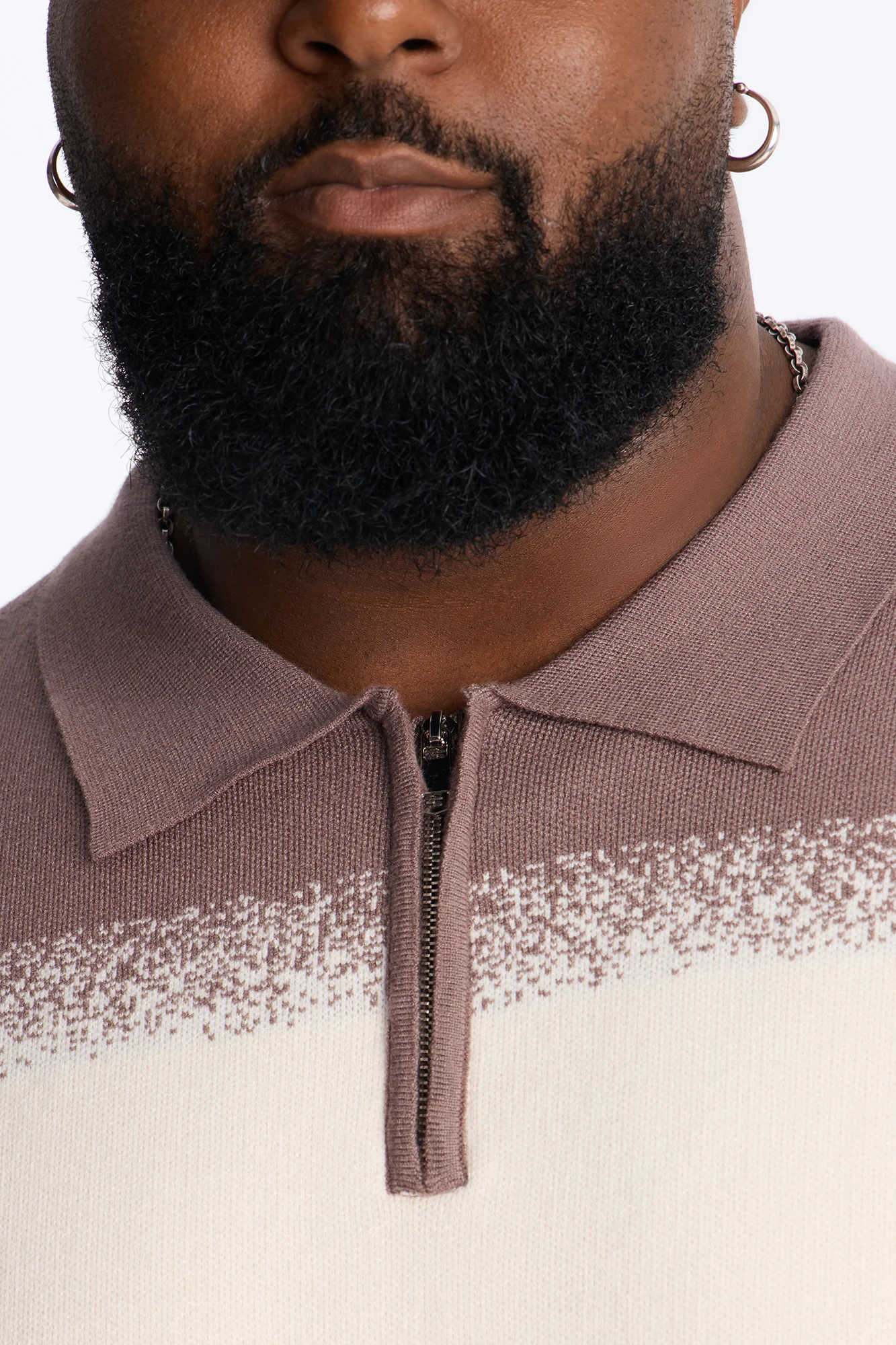 Mojave Dusk Quarter Zip Polo - Brown/combo - Image 7