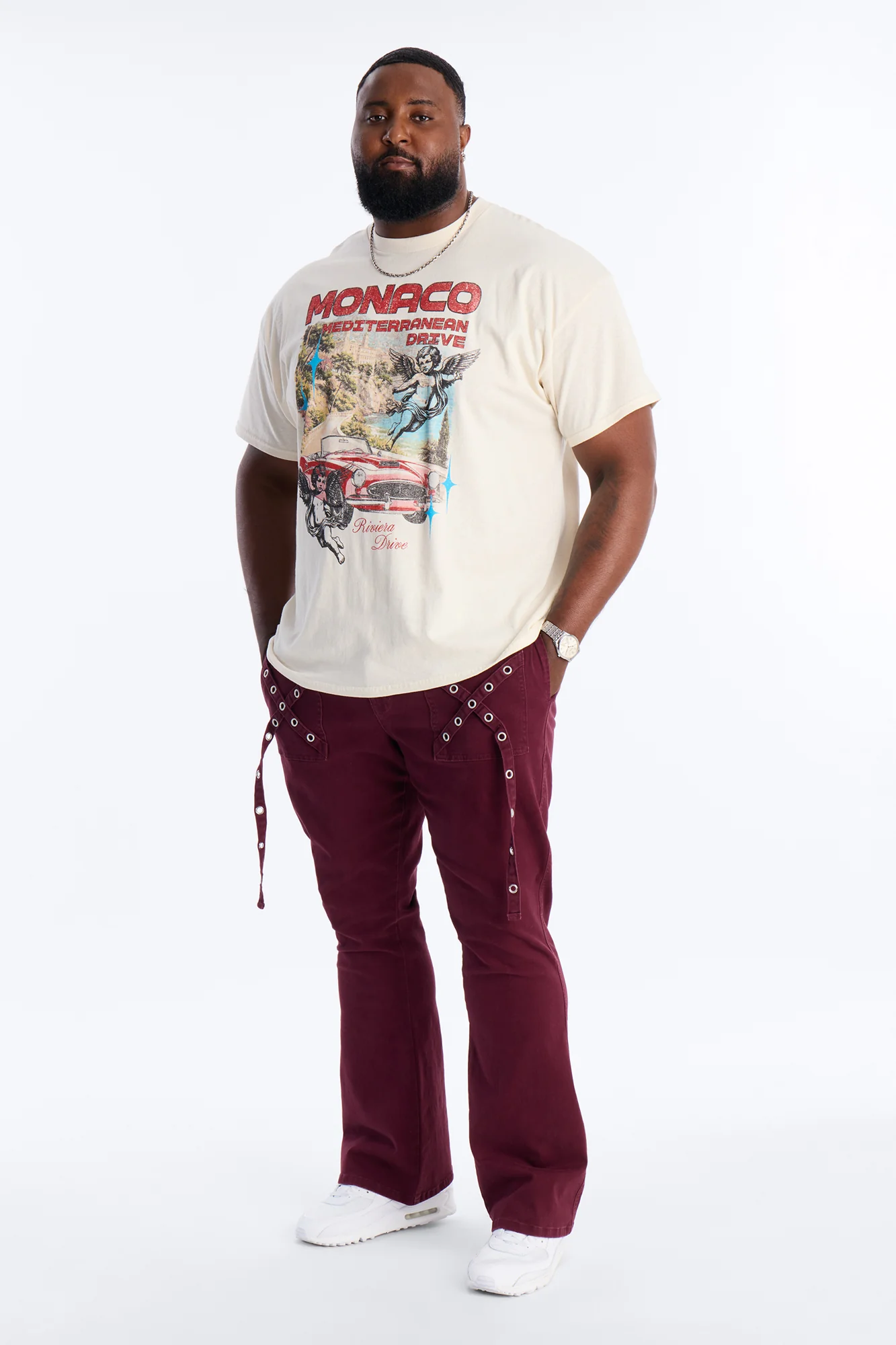 Monaco Riviera Drive Short Sleeve Tee - Natural - Image 5