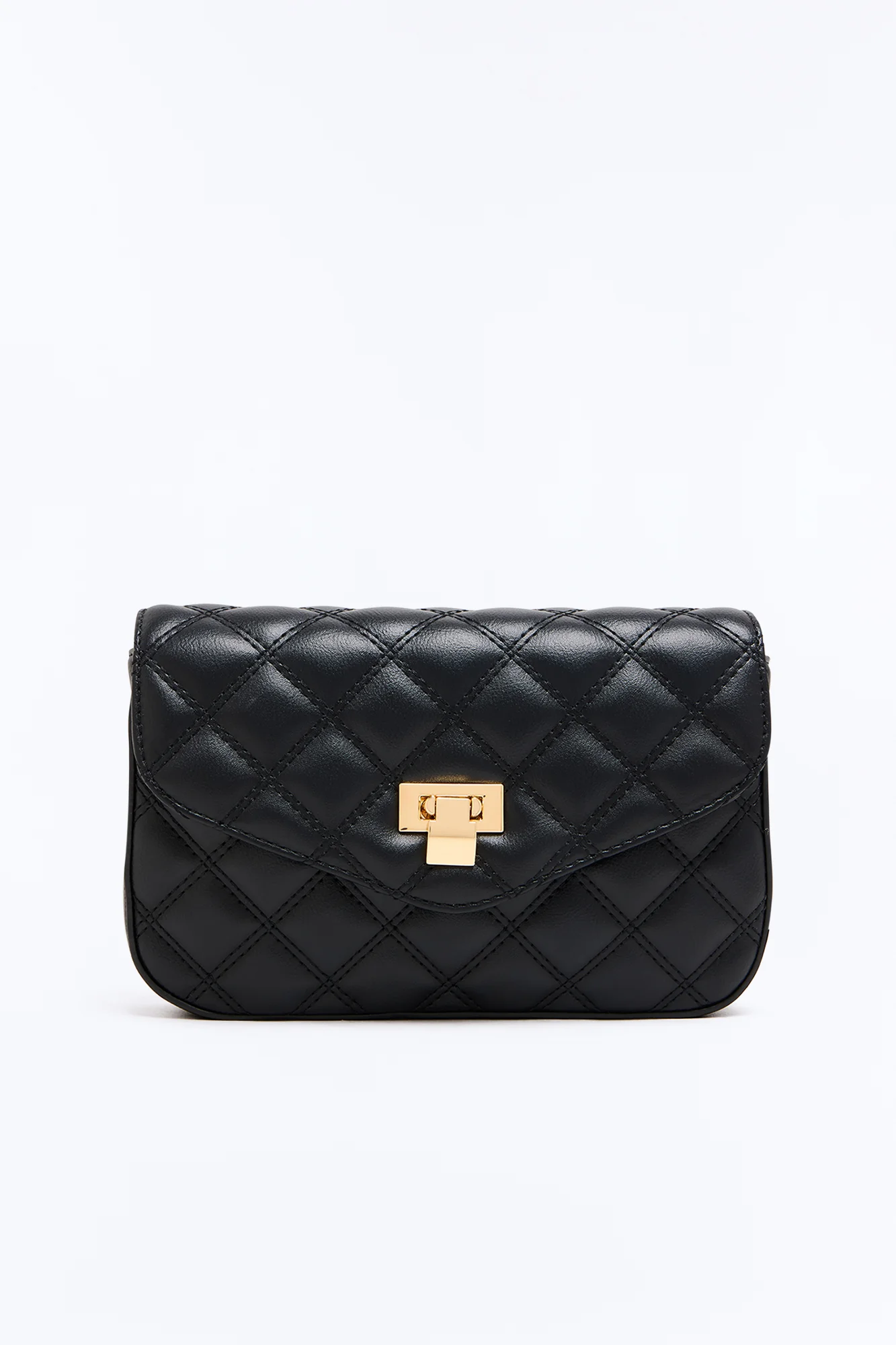 Morning Class Faux Leather Crossbody - Black - Image 3