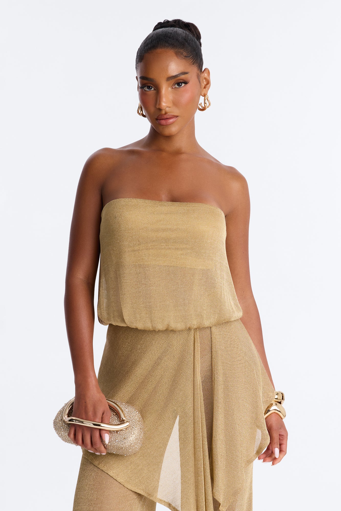 Most Modest Embellished Clutch - Gold - Image 2