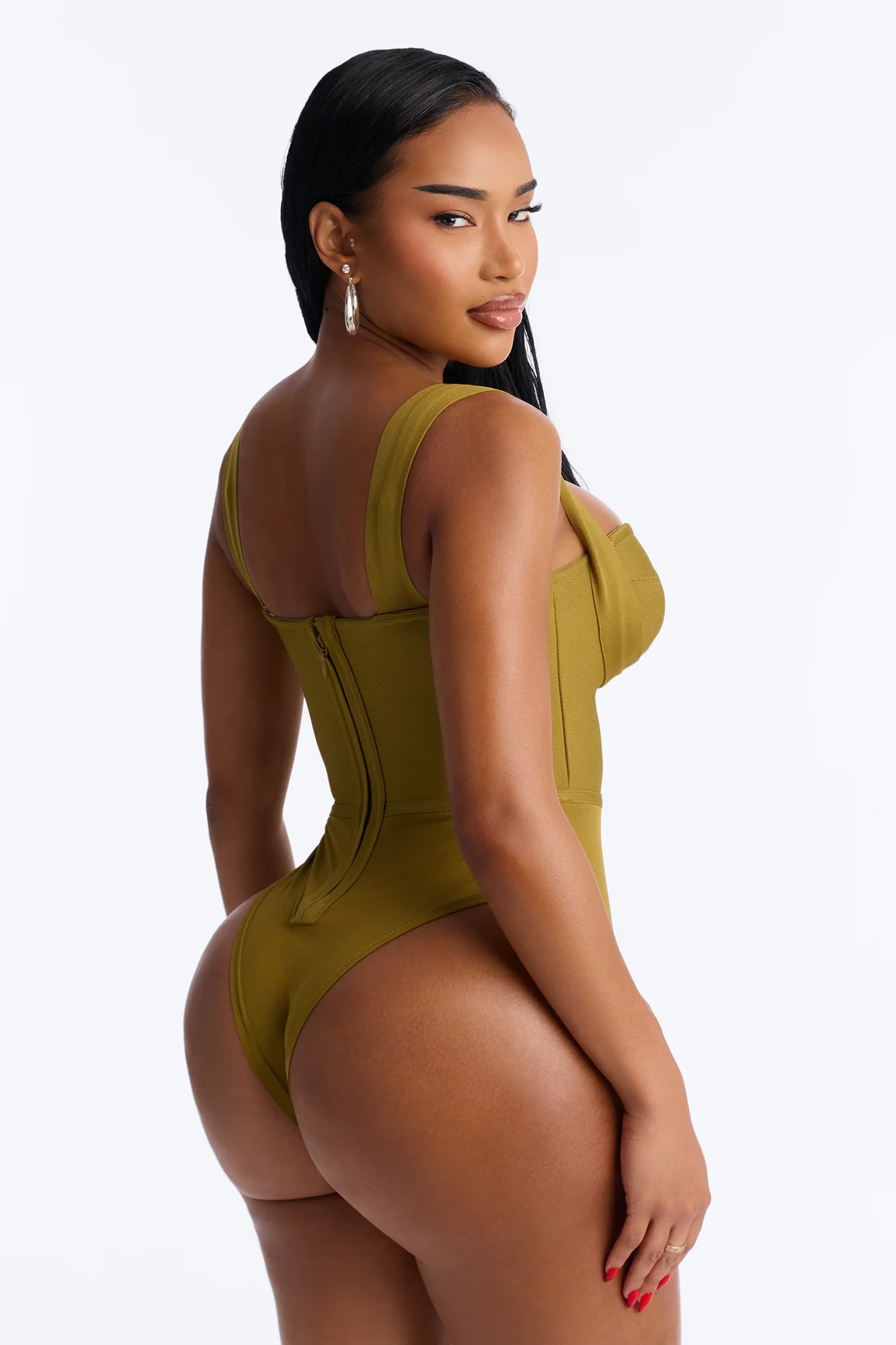 My Revenge Bandage Bodysuit - Olive - Image 4