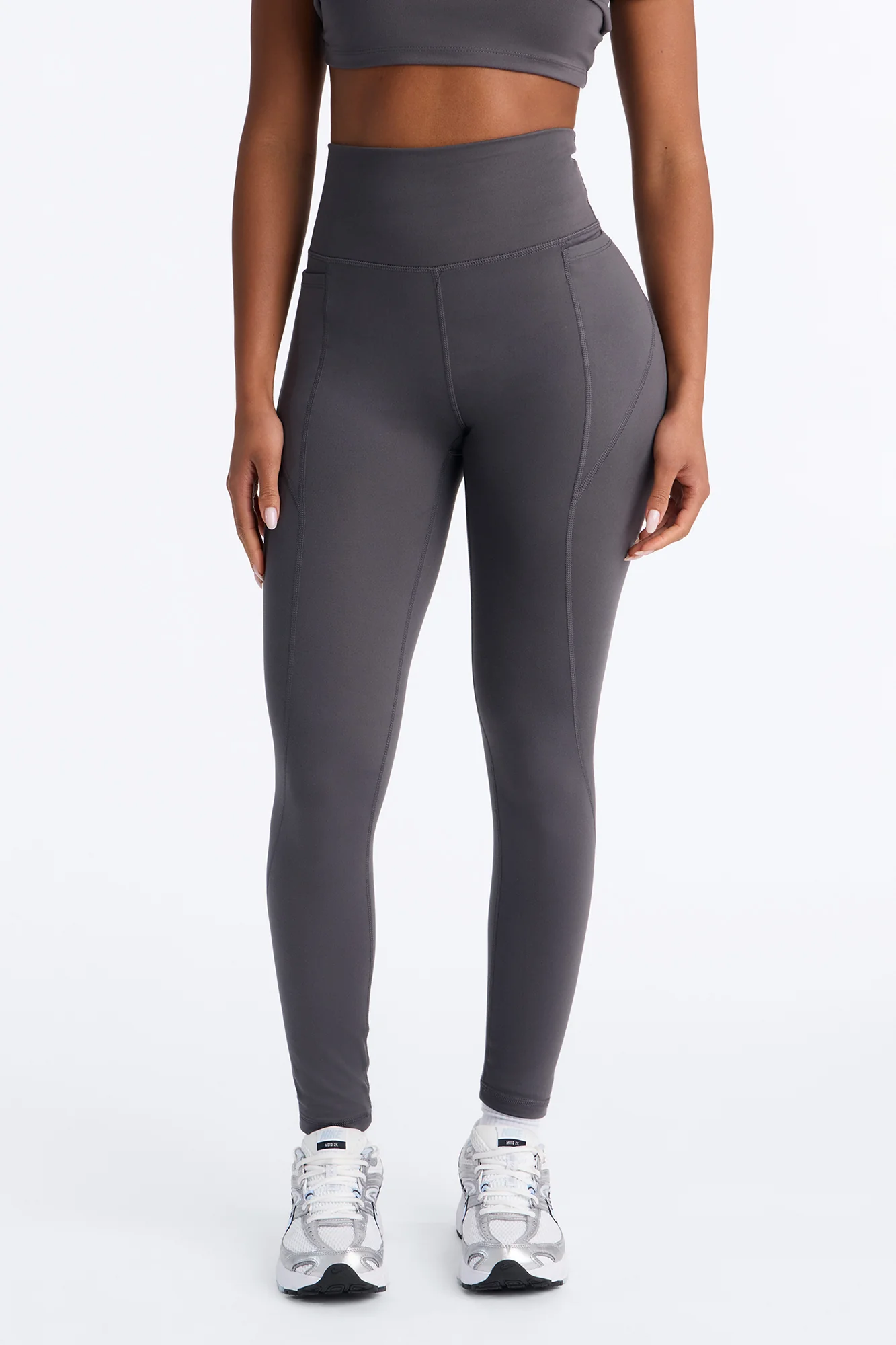 Myla Lounge Tricot Leggings - Charcoal - Image 2