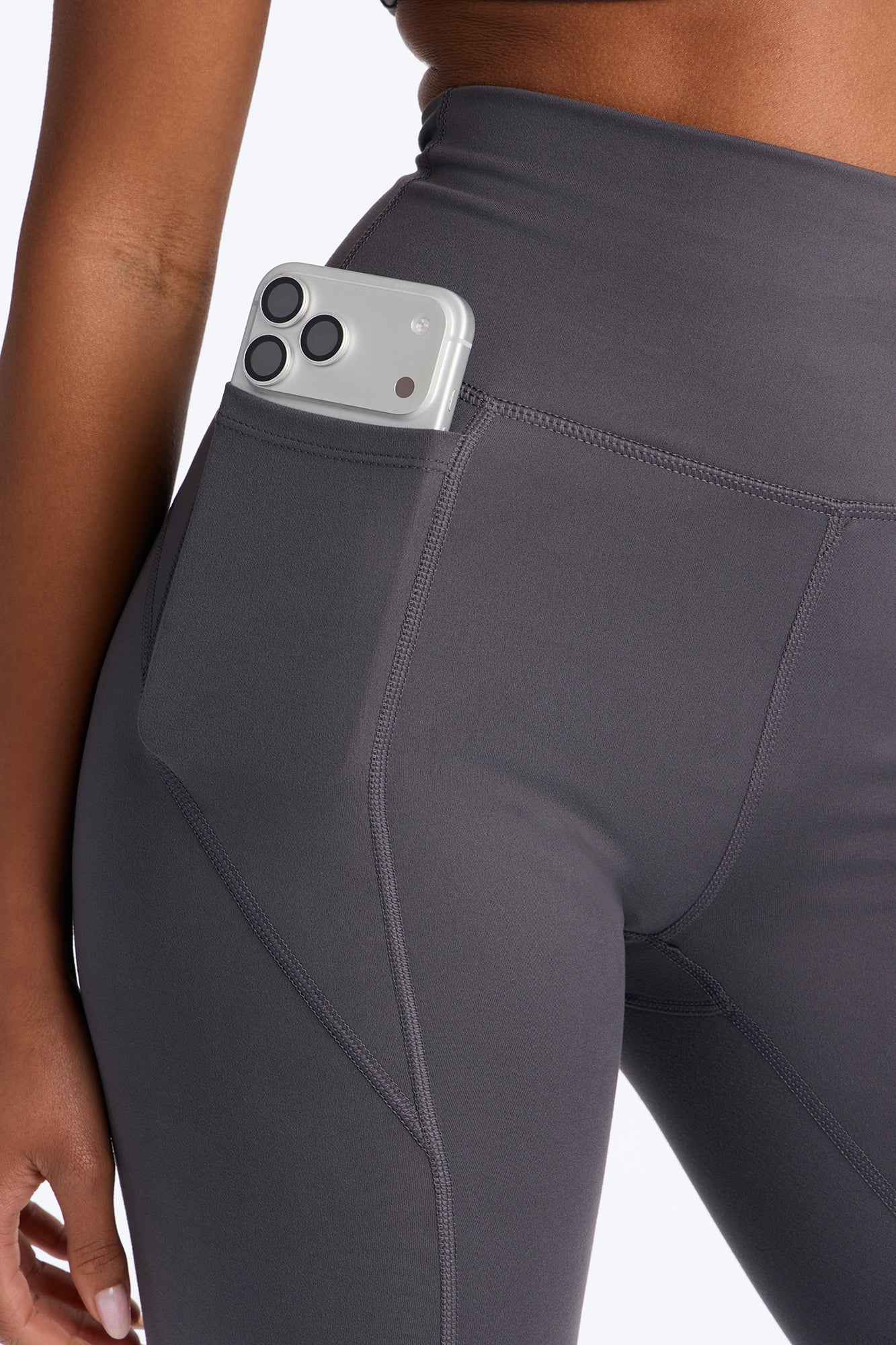 Myla Lounge Tricot Leggings - Charcoal - Image 3