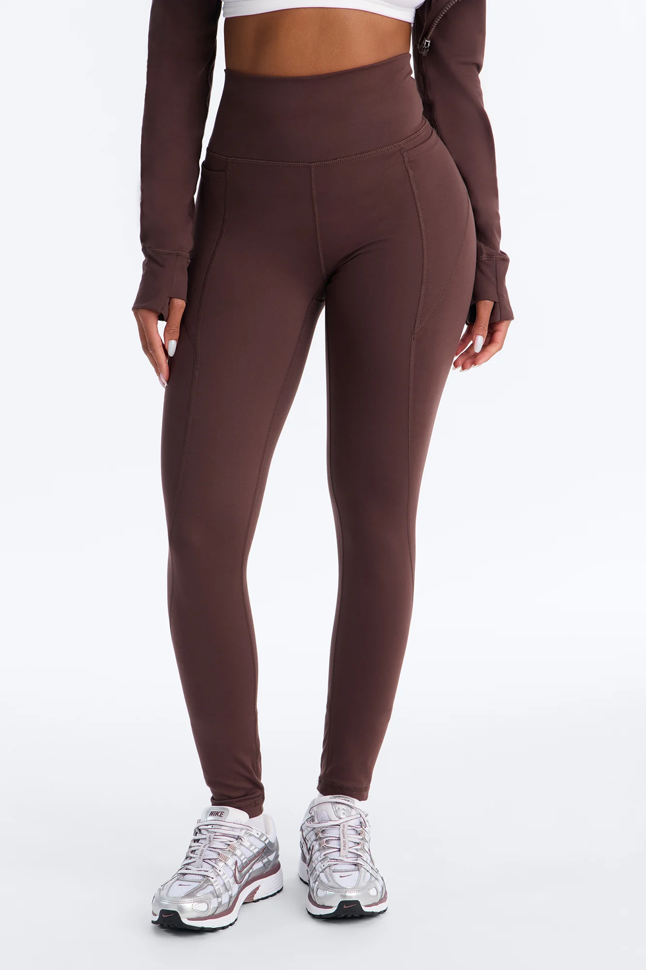 Myla Lounge Tricot Leggings - Chocolate - Image 2