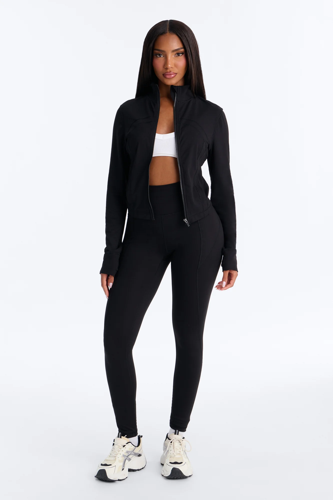 Myla Lounge Tricot Zip Front Jacket - Black - Image 2