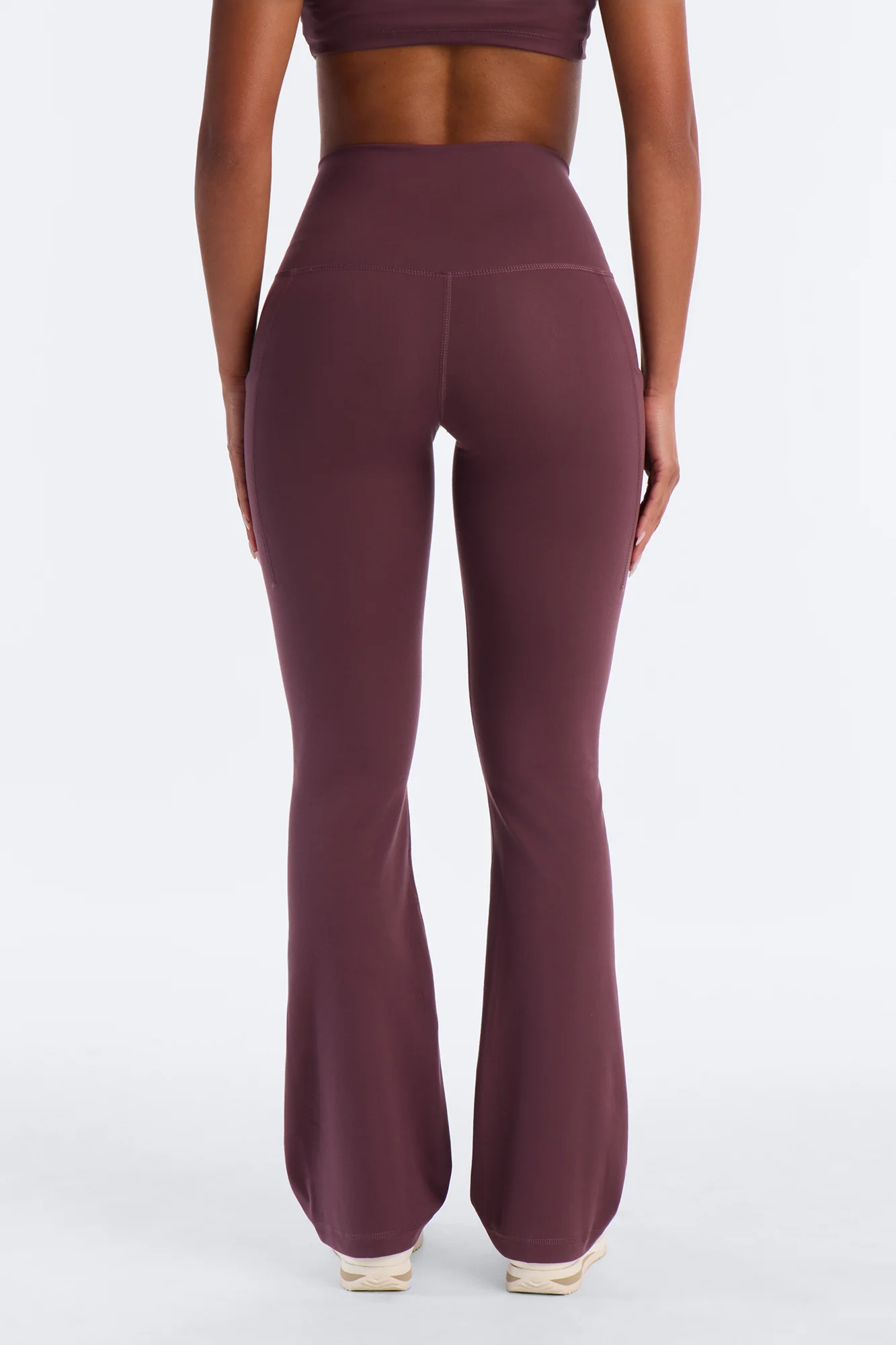 Myla Tricot Lounge Flare Pant - Plum - Image 4
