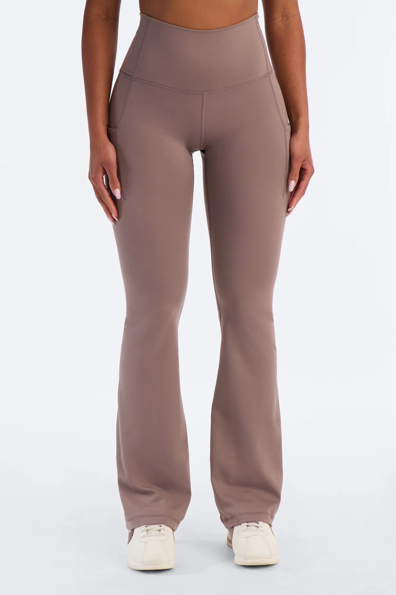 Myla Tricot Lounge Flare Pant - Stone - Image 2