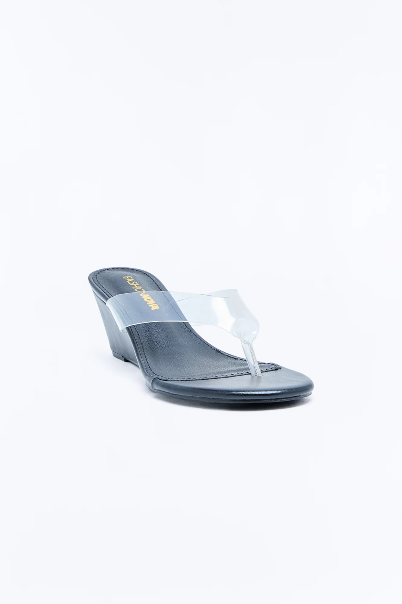 Natural Beauty Thong Wedges - Black - Image 3