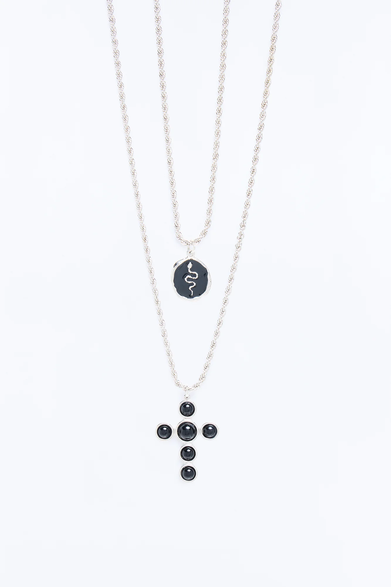 Never Alone Necklace Set - Silver
