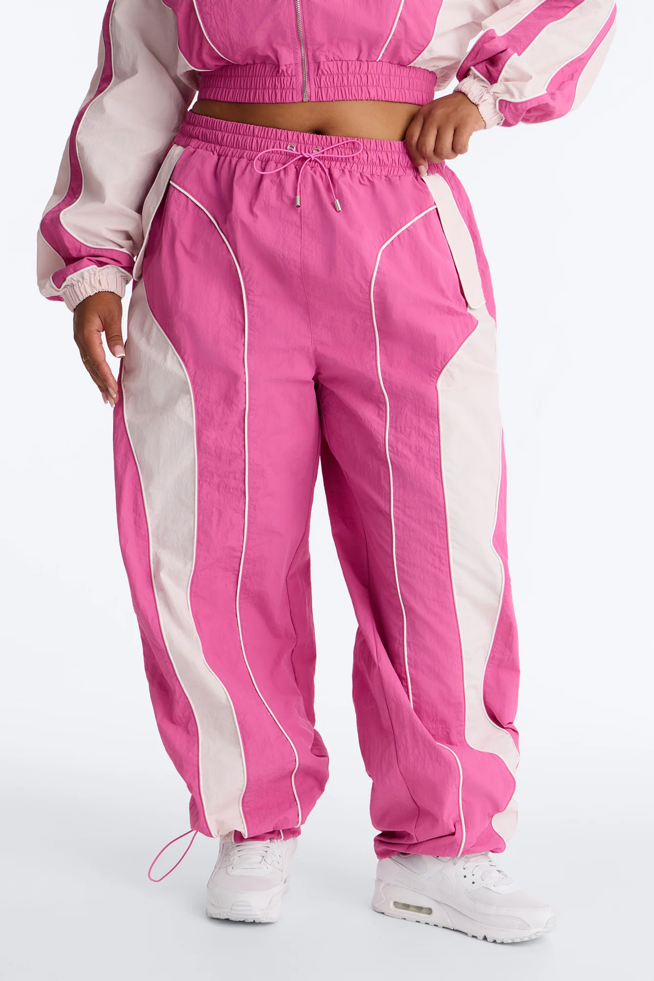 New Era Colorblock Track Pant - Pink/combo - Image 6