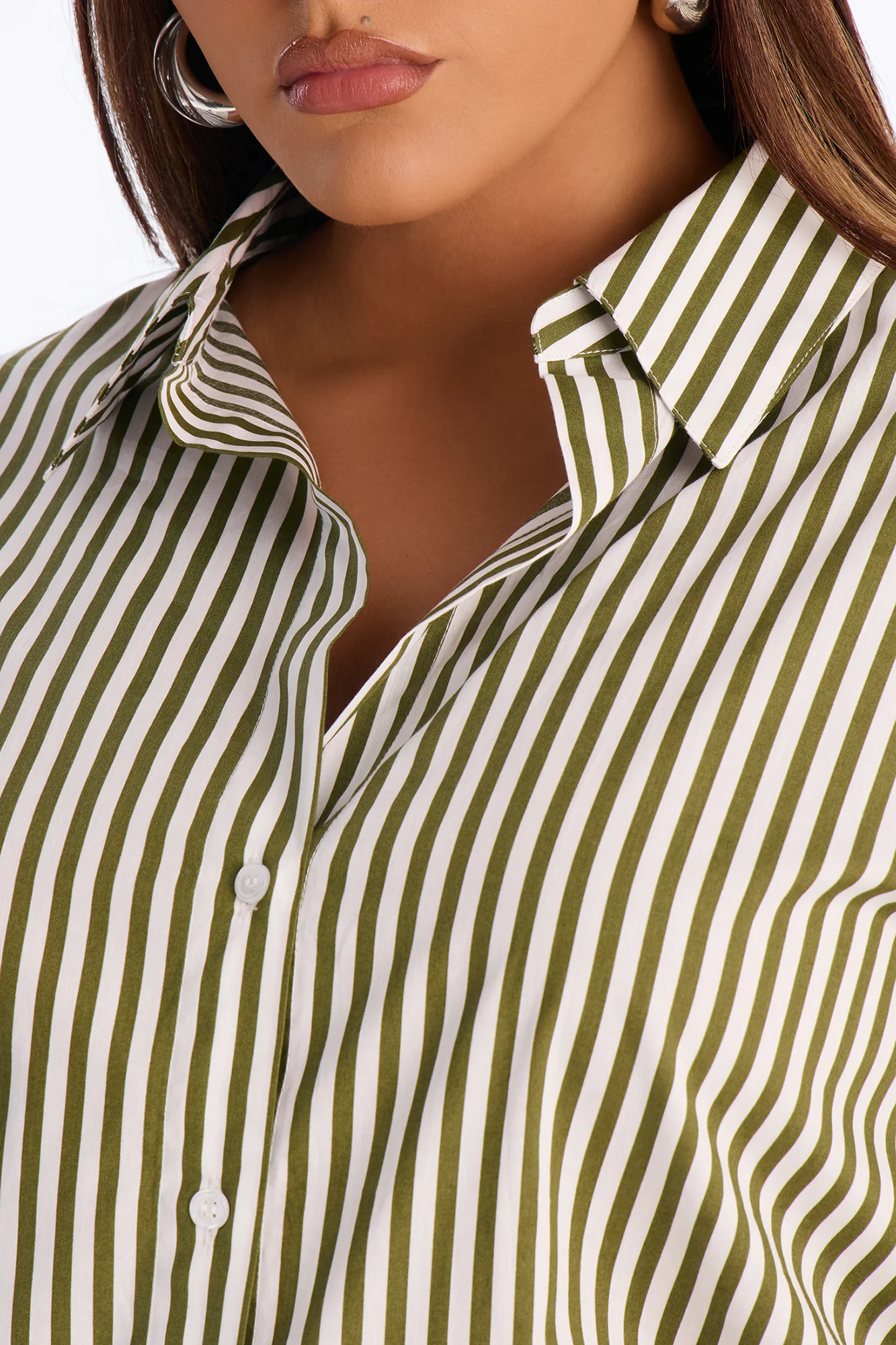 Newport Striped Shirt - Olive/combo - Image 6