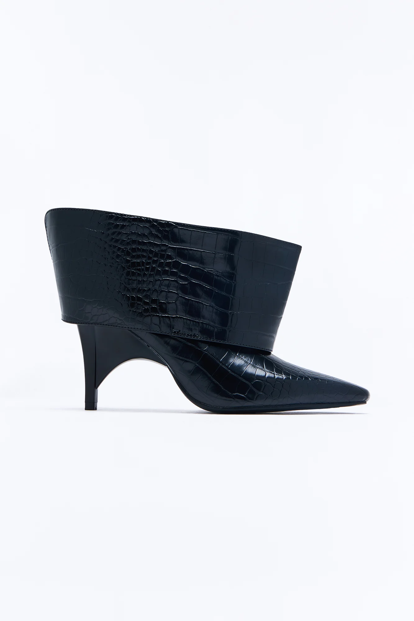 Next Revenge Overlay Heeled Booties - Black - Image 3
