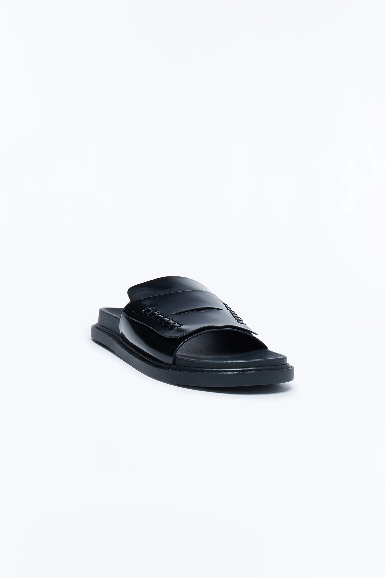 Nicola Loafter Slides - Black - Image 4