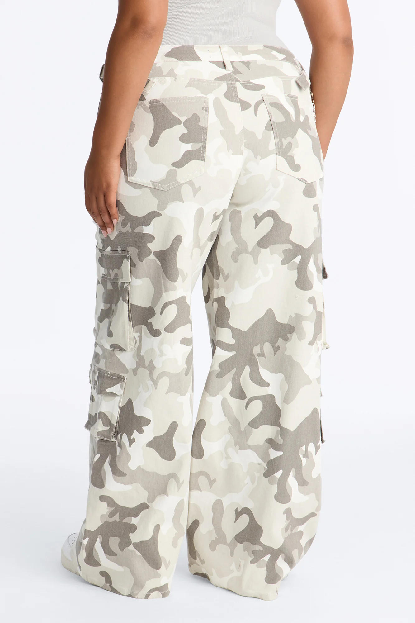 No Backup Needed Cargo Wide Leg Pant - Camouflage - Image 7
