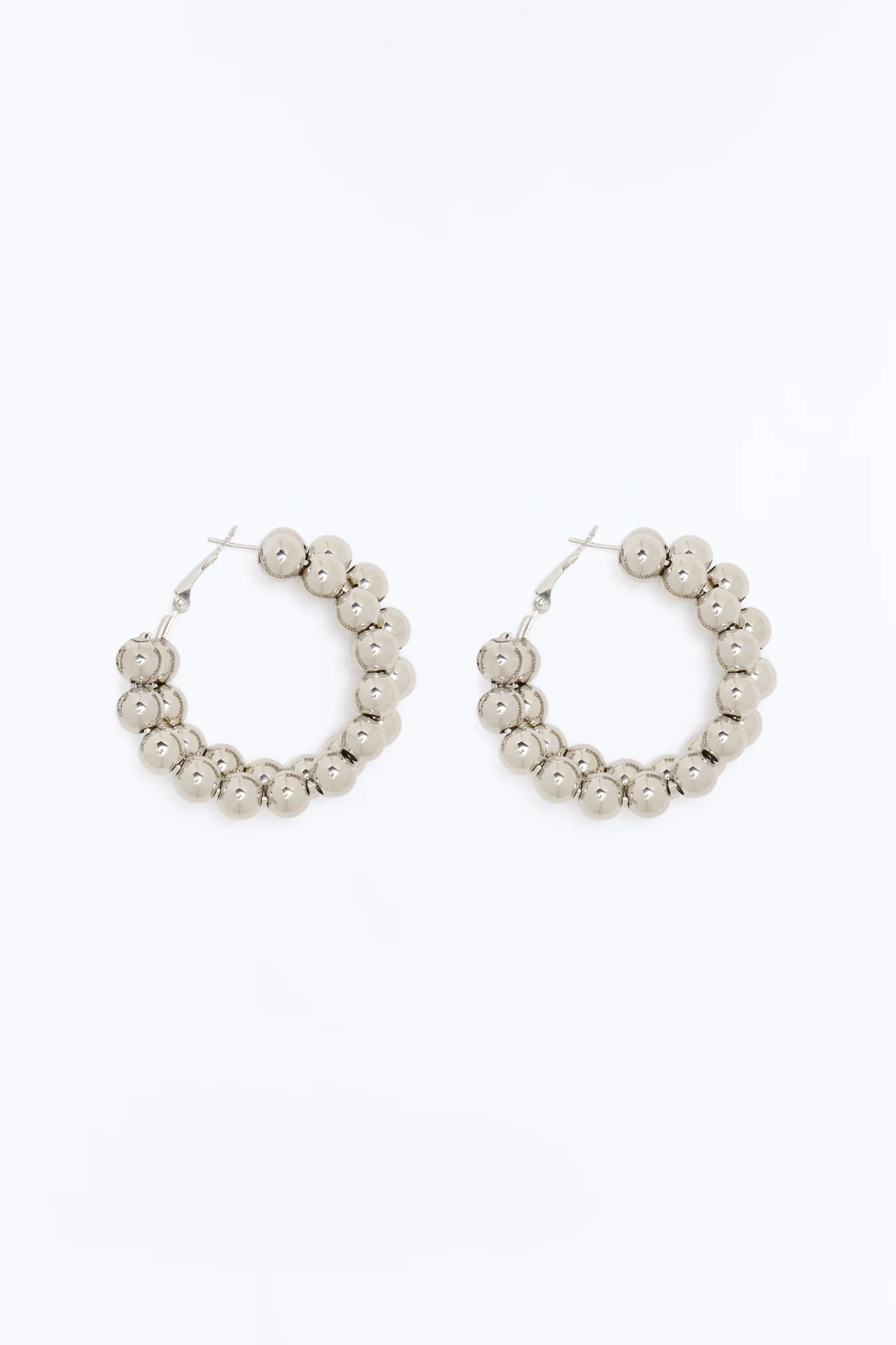 No Doubts Hoop Earrings - Silver - Image 3