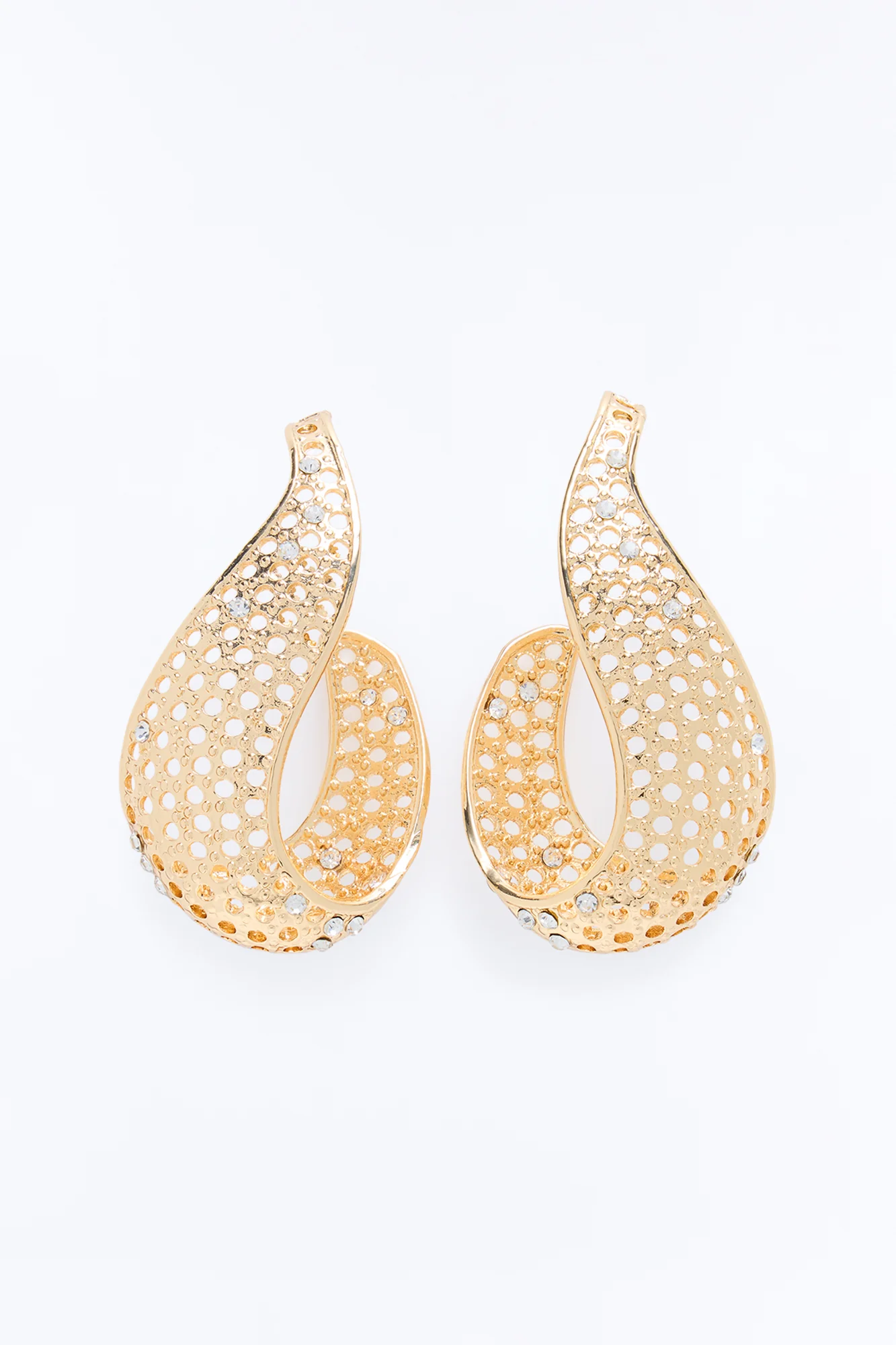 Not Around Drop Earrings - Gold