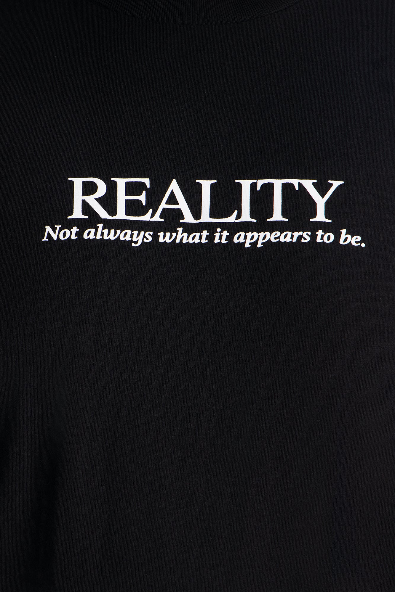 Not As It Appears Oversized Short Sleeve Tee - Black - Image 4