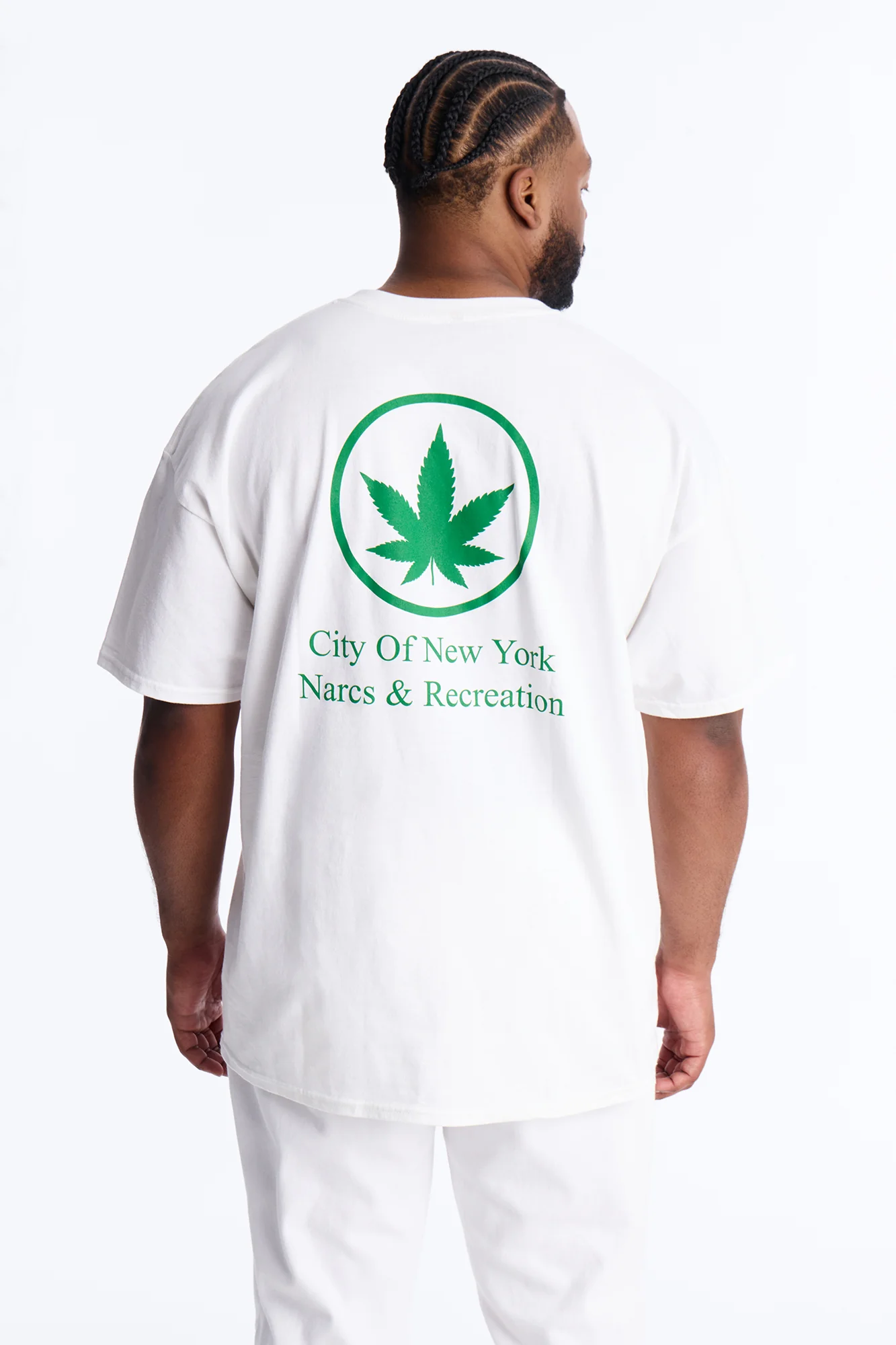 NYC Recreation Vibes Short Sleeve Tee - White - Image 5