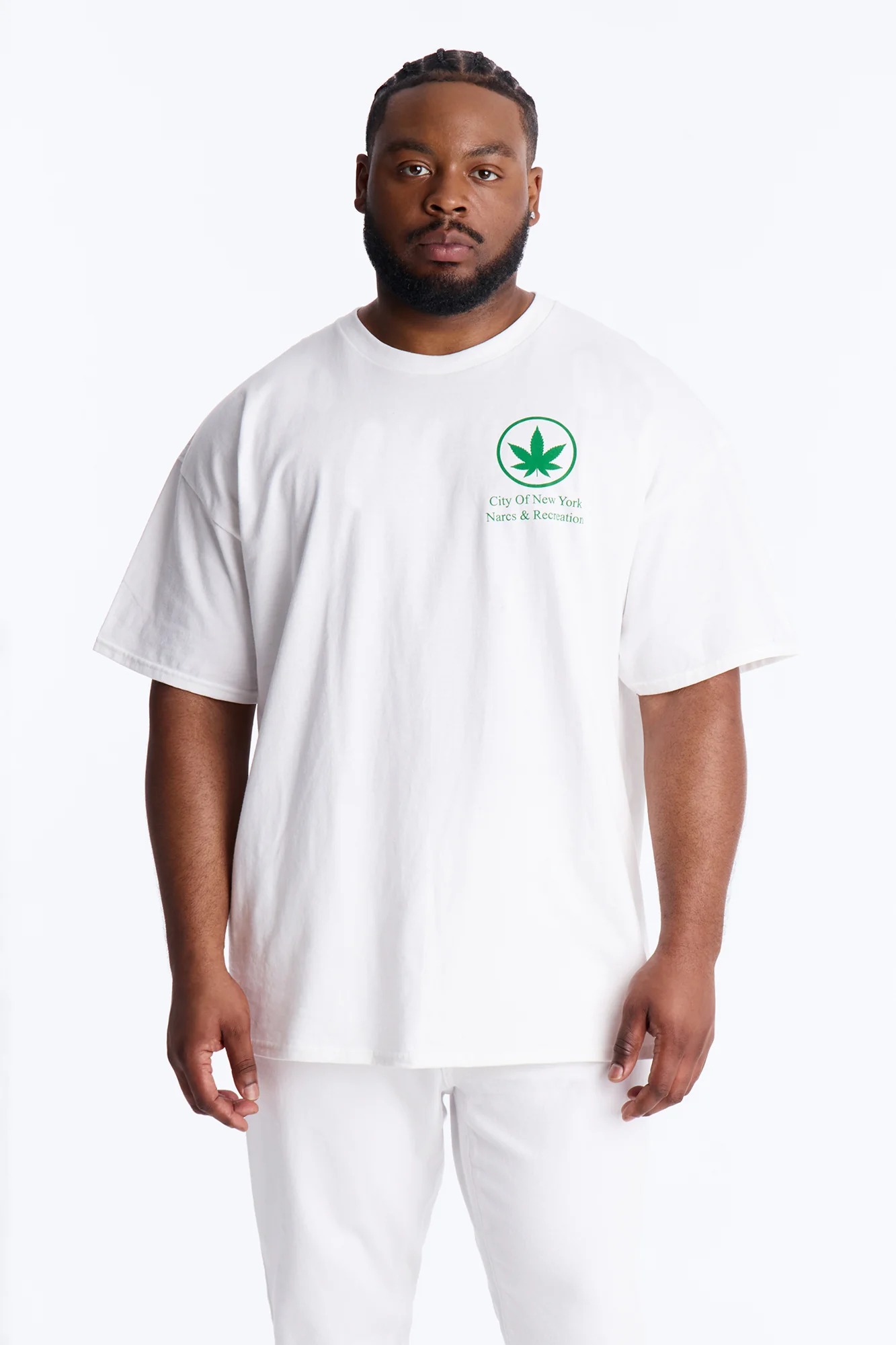 NYC Recreation Vibes Short Sleeve Tee - White - Image 8