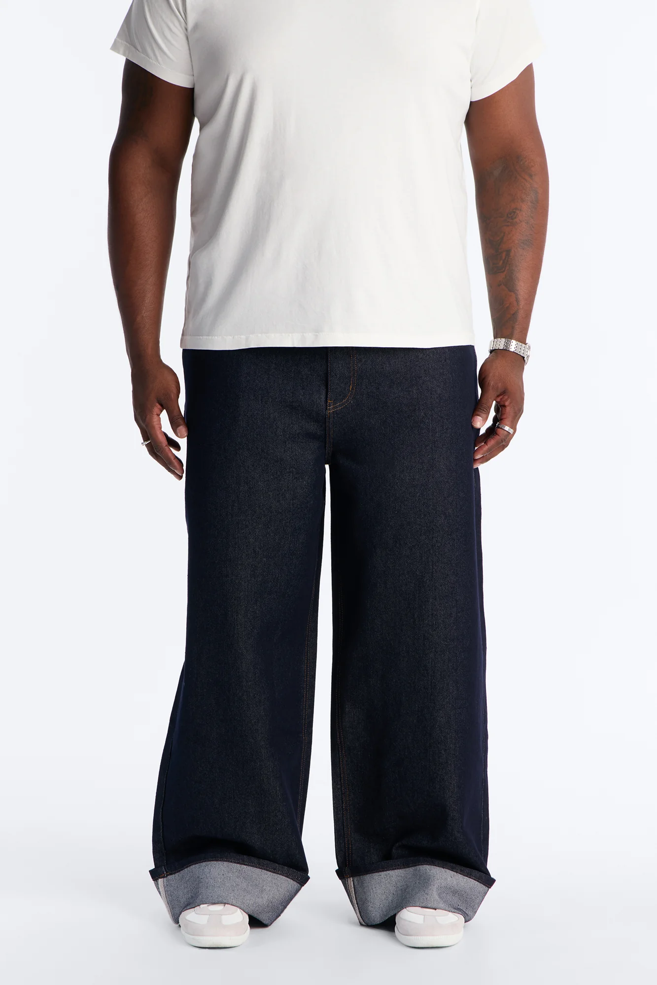 OC Relaxed Wide Leg Jean - Dark Wash - Image 5