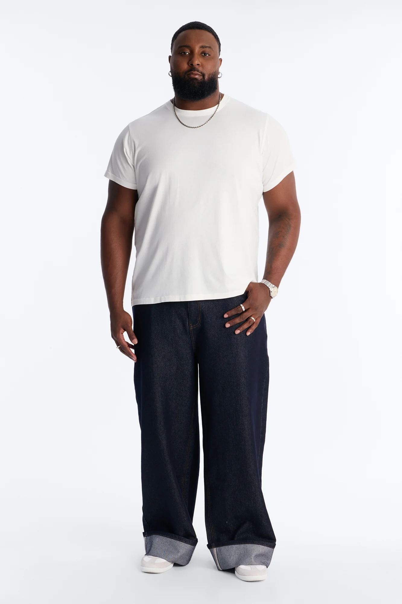 OC Relaxed Wide Leg Jean - Dark Wash - Image 6