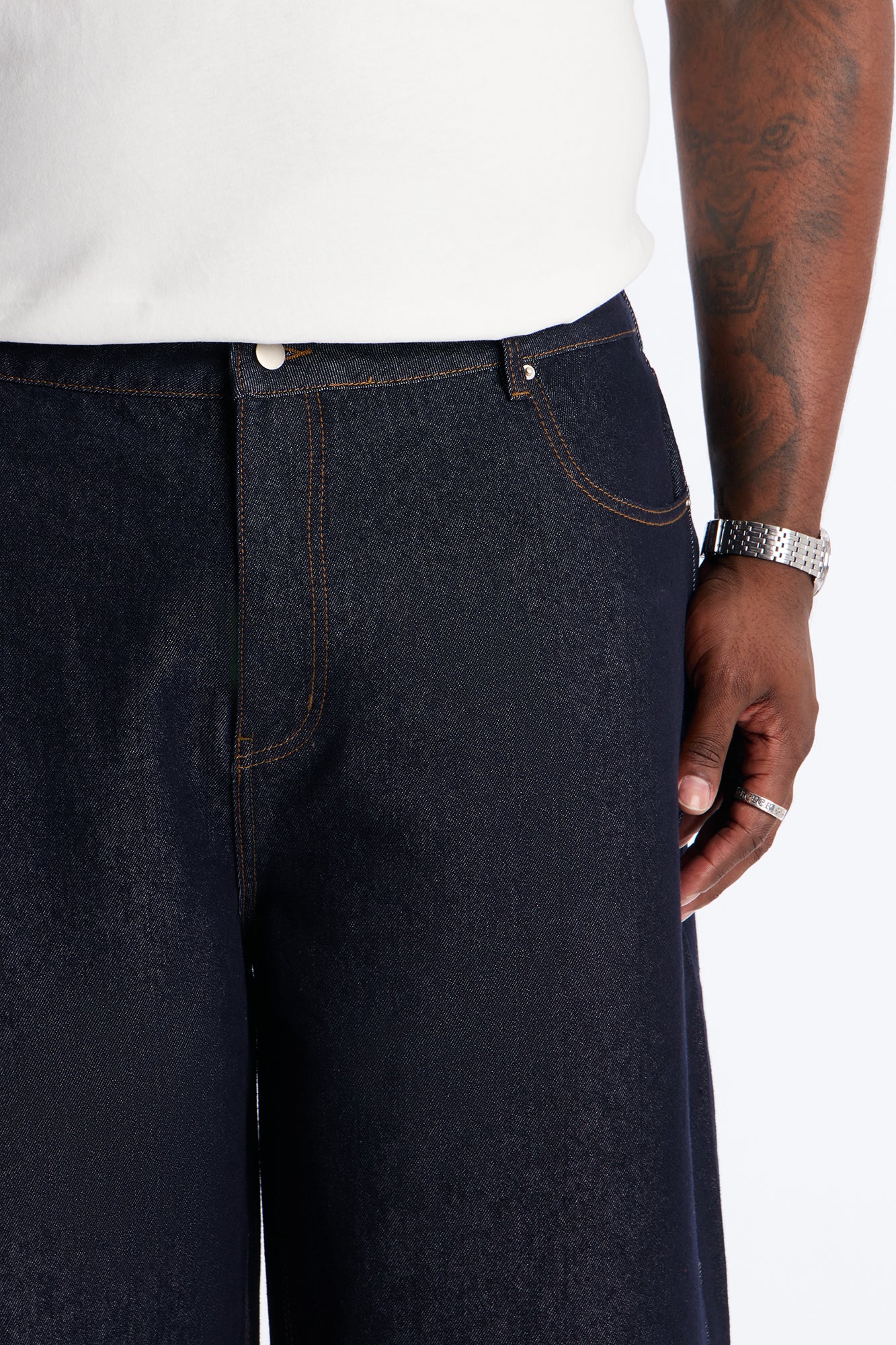 OC Relaxed Wide Leg Jean - Dark Wash - Image 7