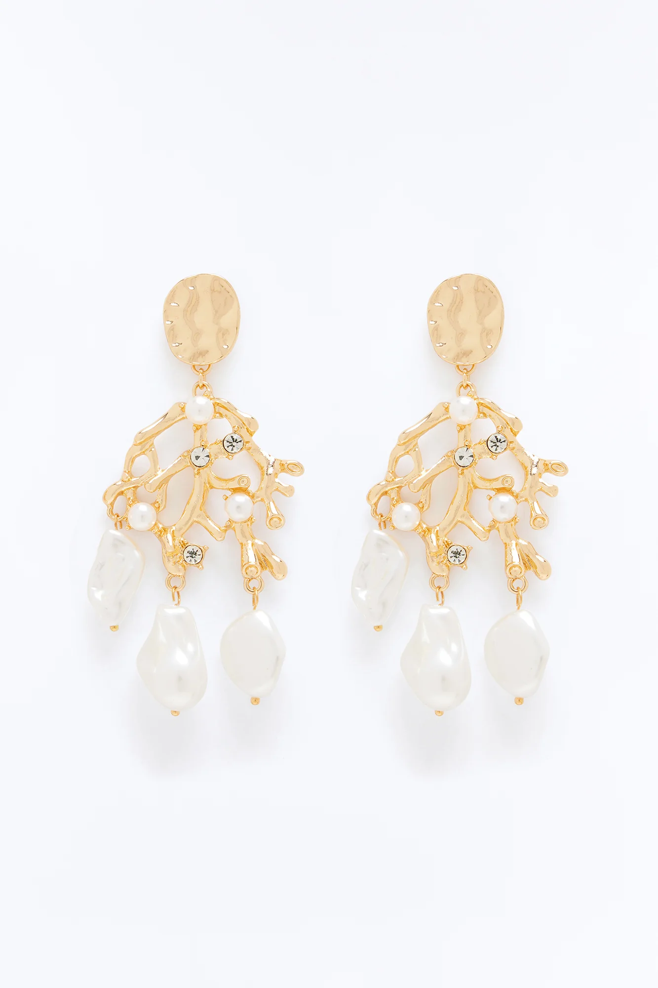 Oceanic Reef Drop Earrings - Gold - Image 3