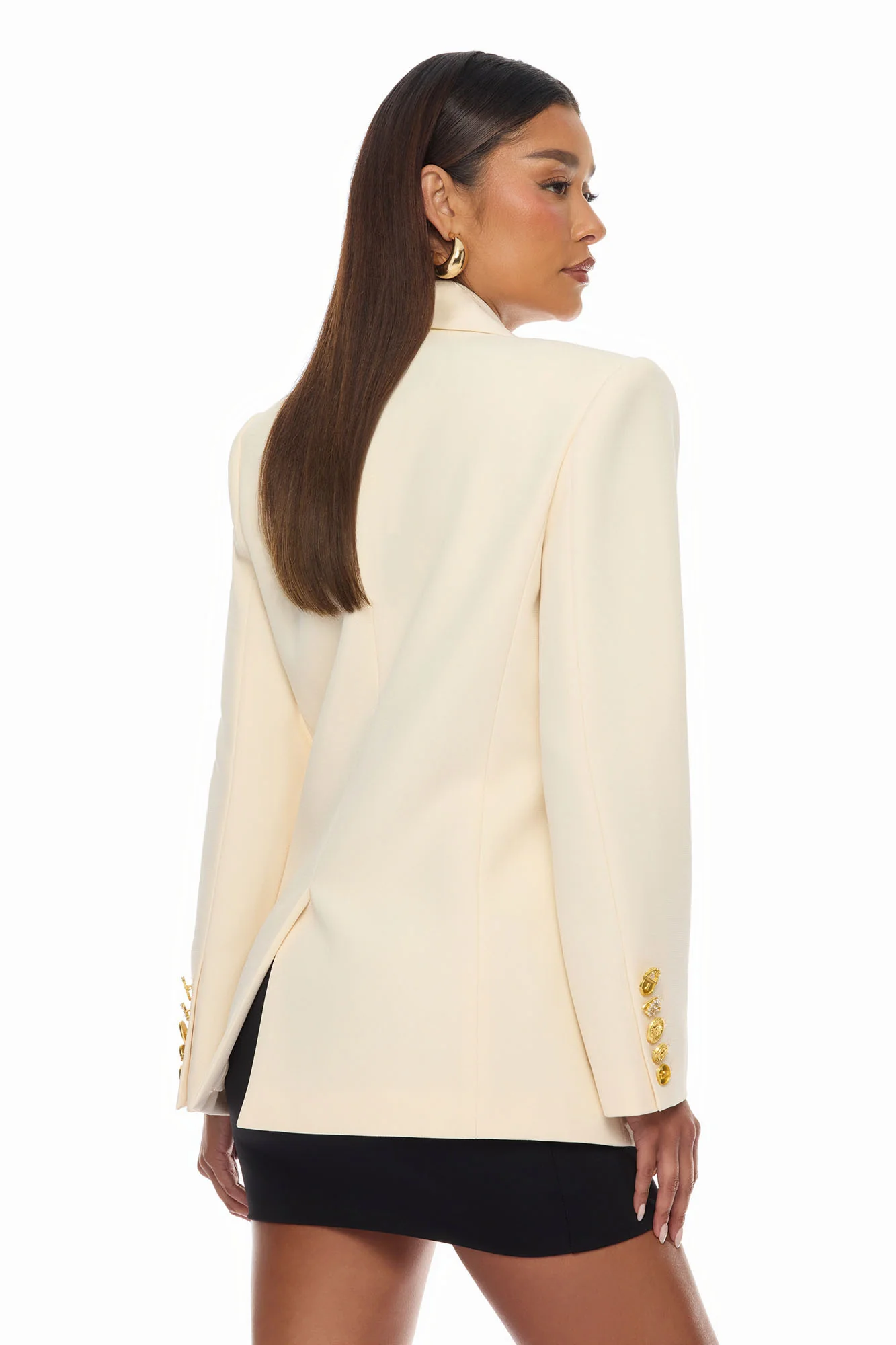 Odette Hardware Blazer - Cream - Image 5