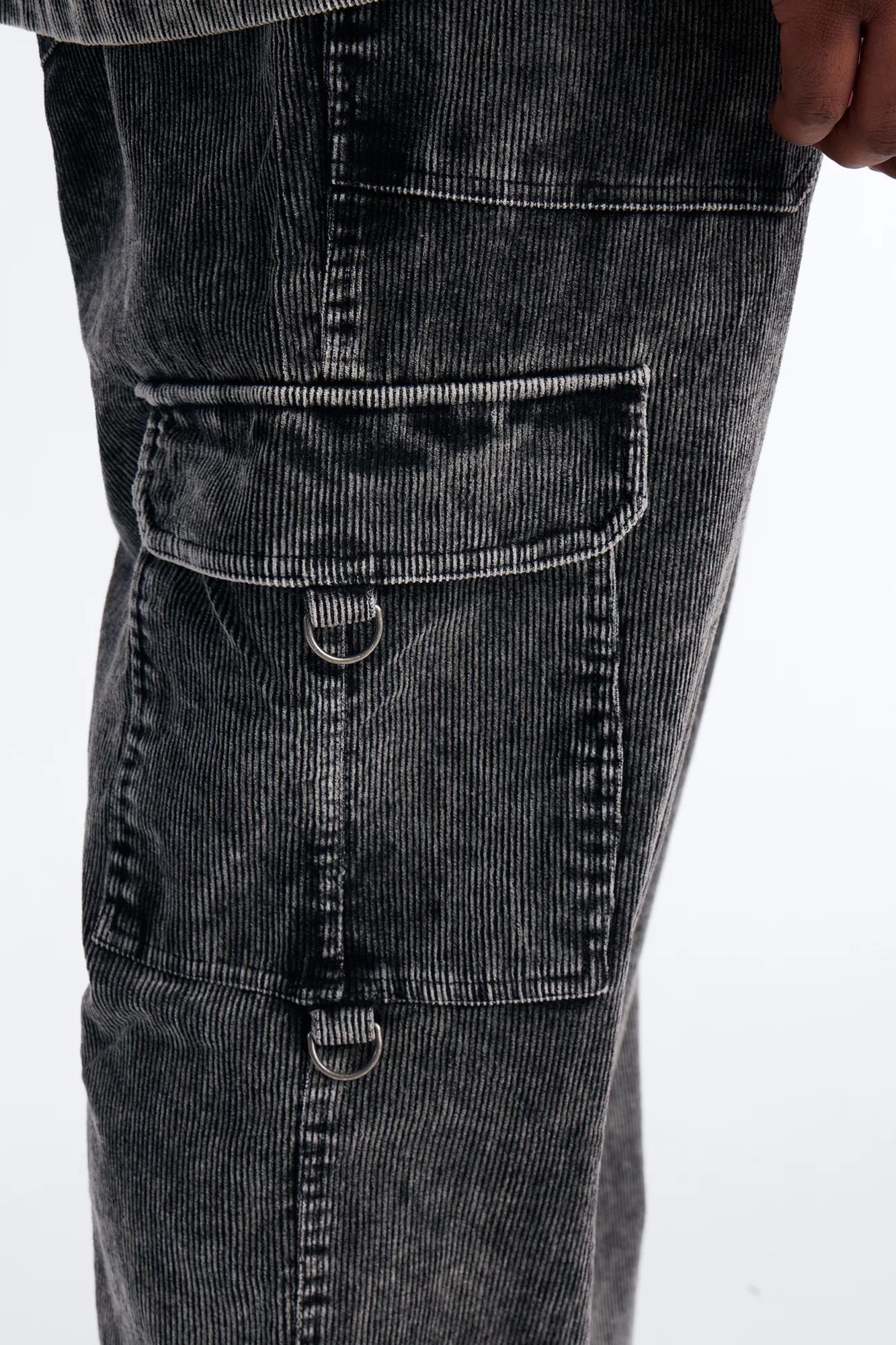 Ohio Corduroy Straight Pant - Black Wash - Image 9