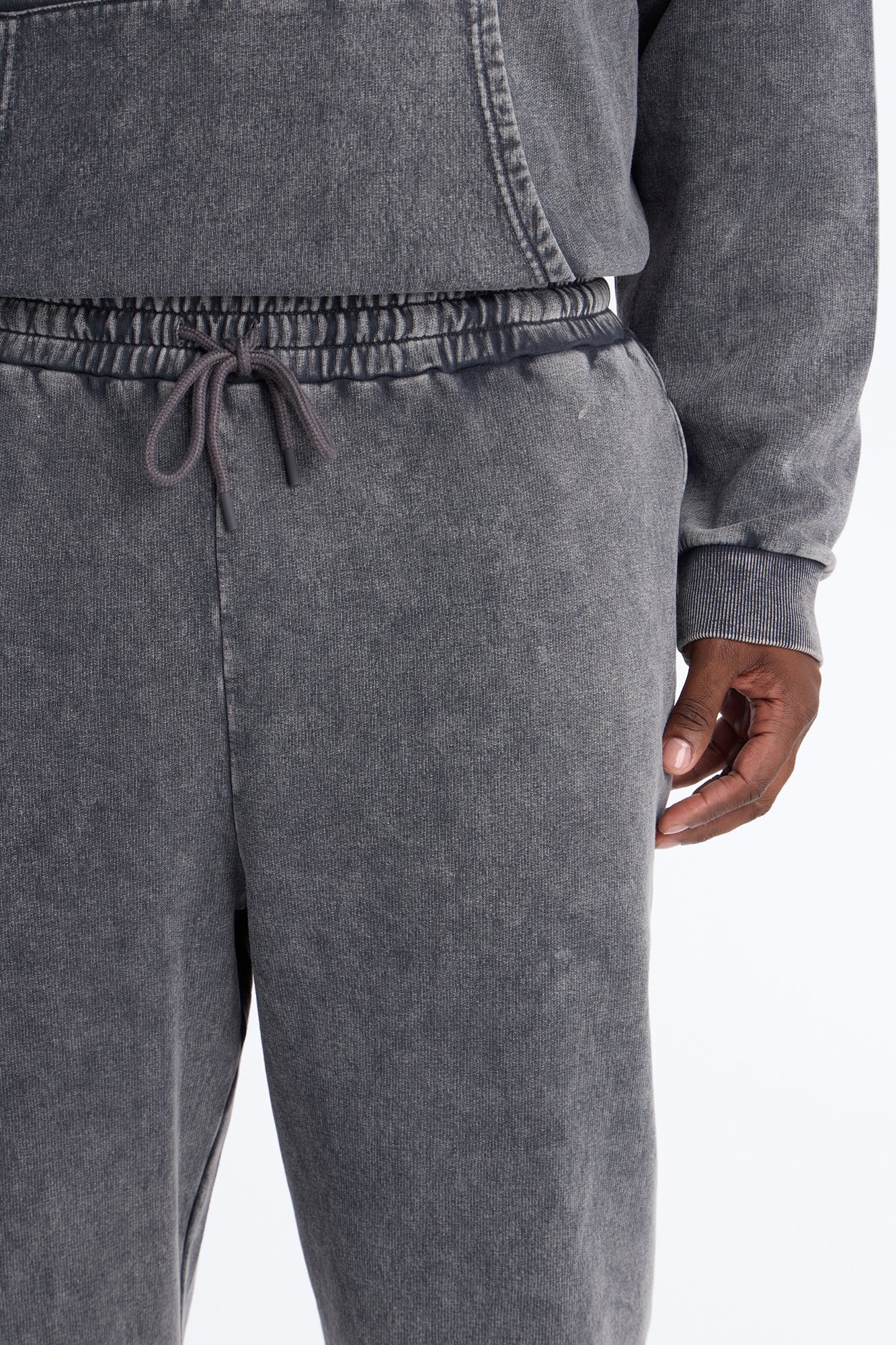 On The Go Washed Jogger - Charcoal - Image 3