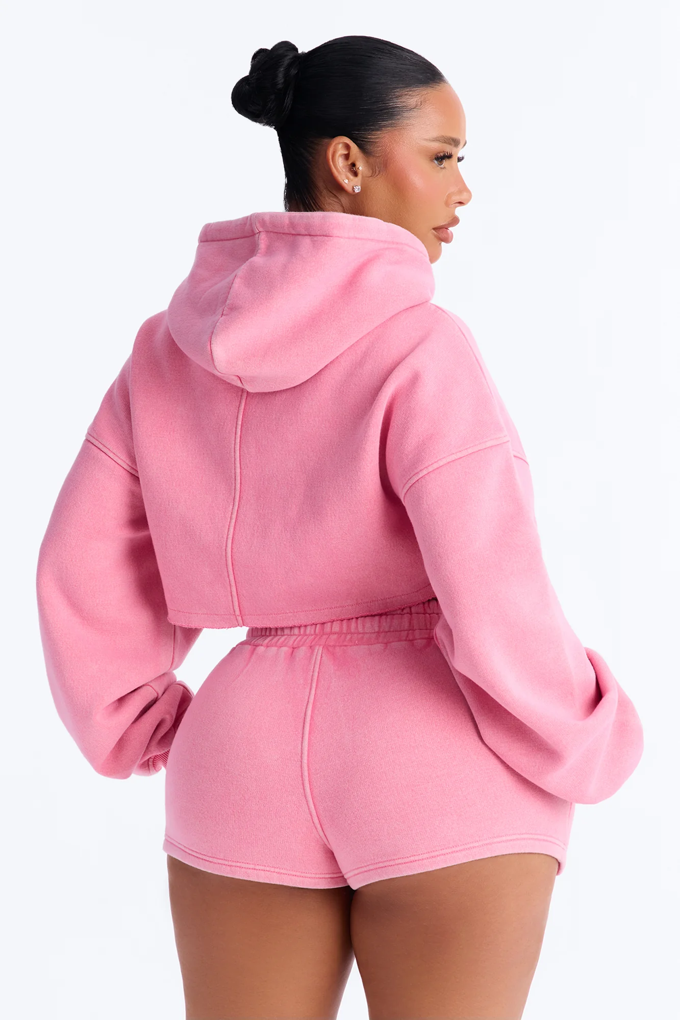 On The Go Washed Short Set - Pink - Image 4