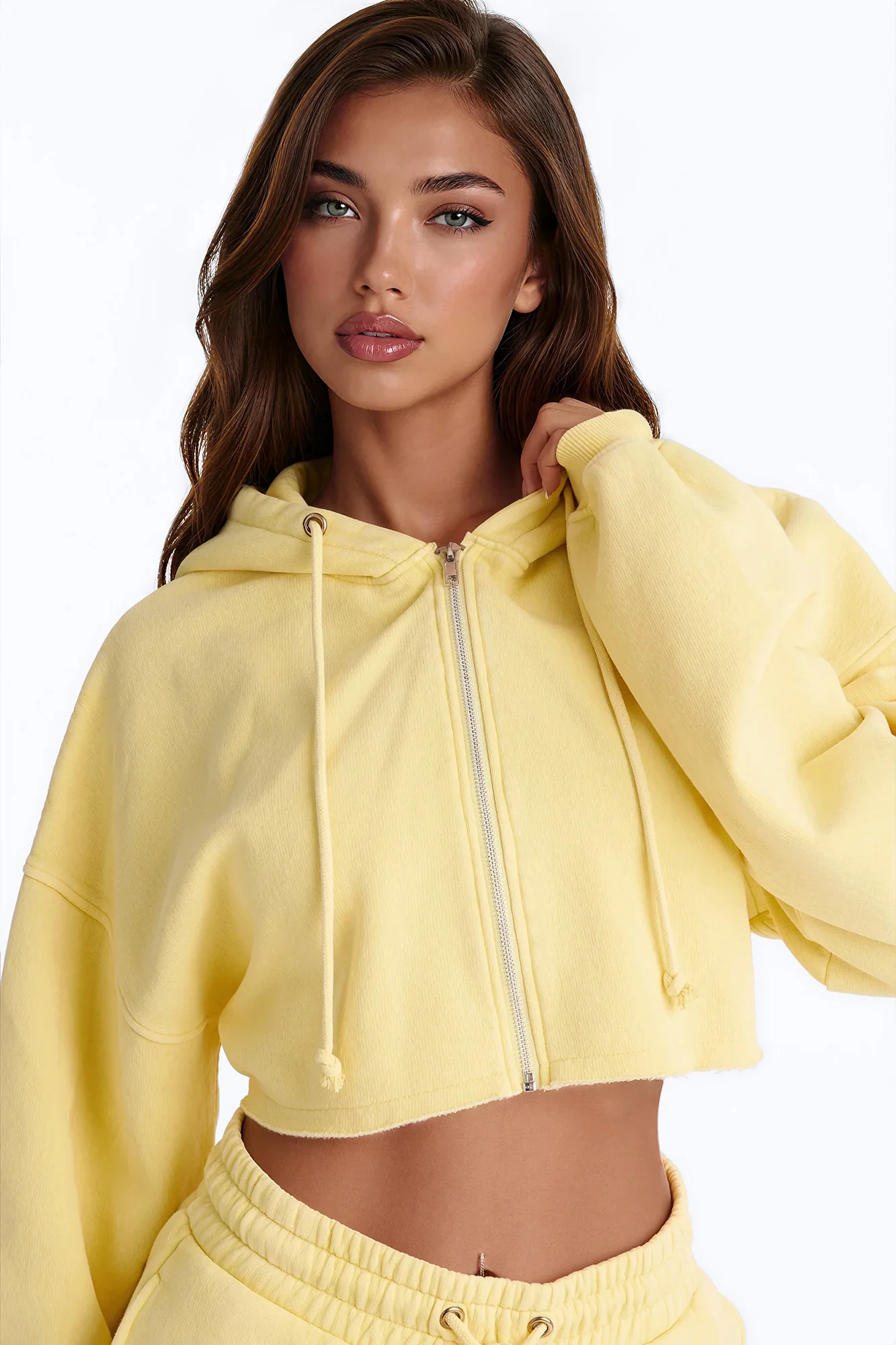 On The Go Washed Short Set - Yellow - Image 3