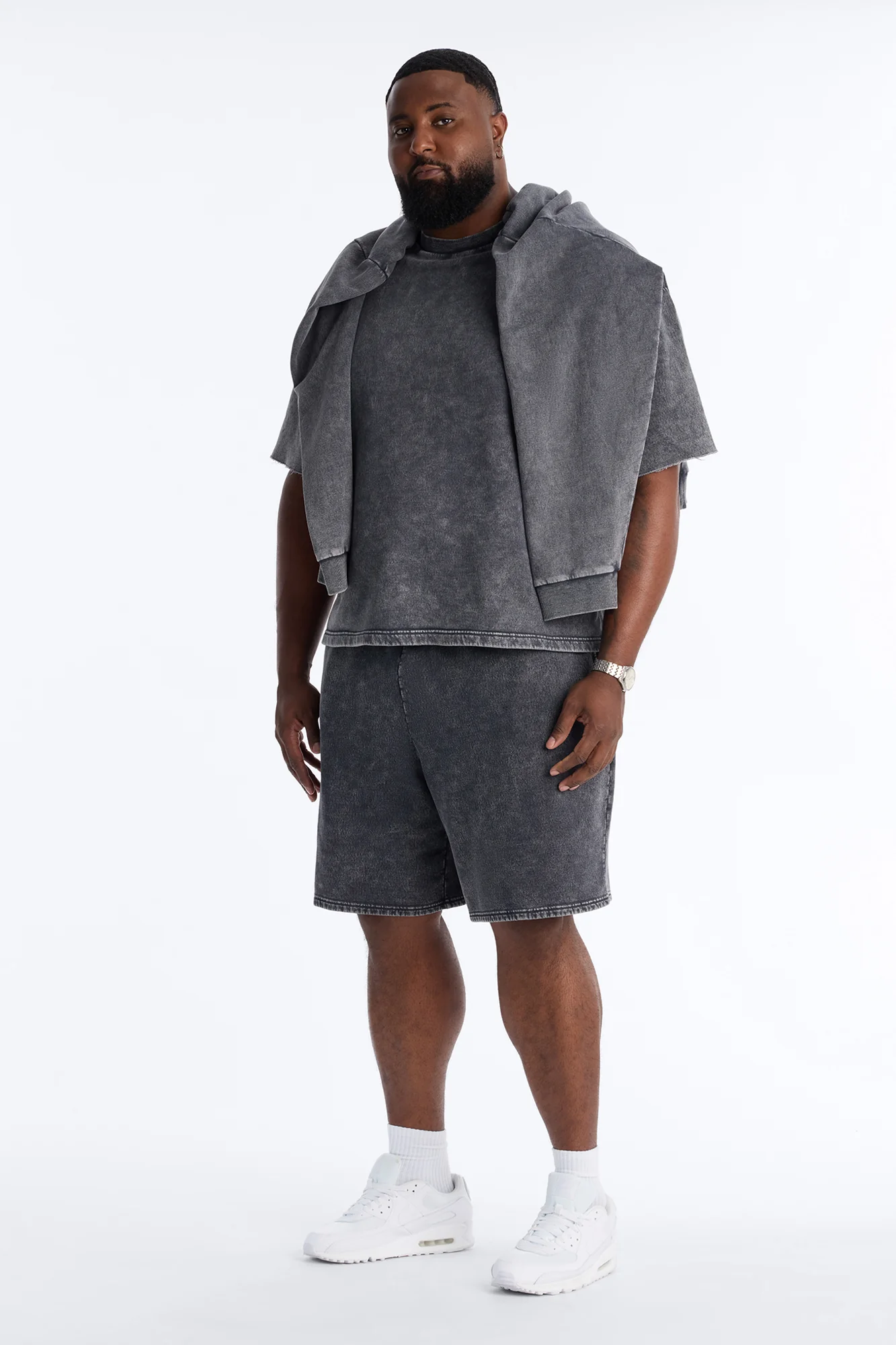 On The Go Washed Tee - Charcoal - Image 6