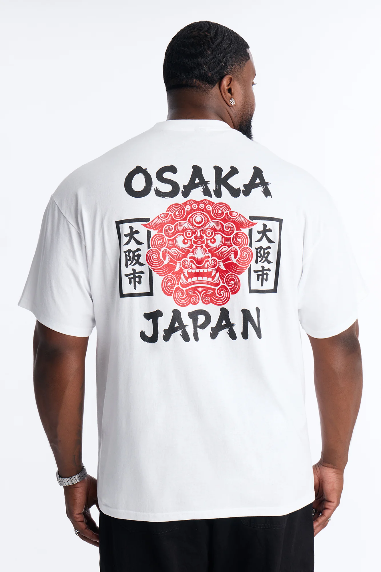 Osaka Japan Tiger Short Sleeve Tee - White - Image 5