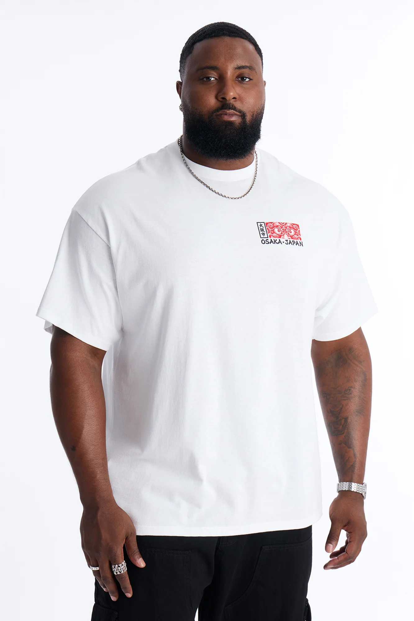 Osaka Japan Tiger Short Sleeve Tee - White - Image 8
