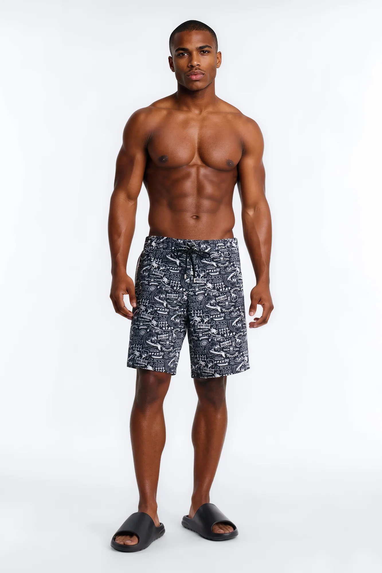 Outlaw Tides Board Short 9″ - Black - Image 2