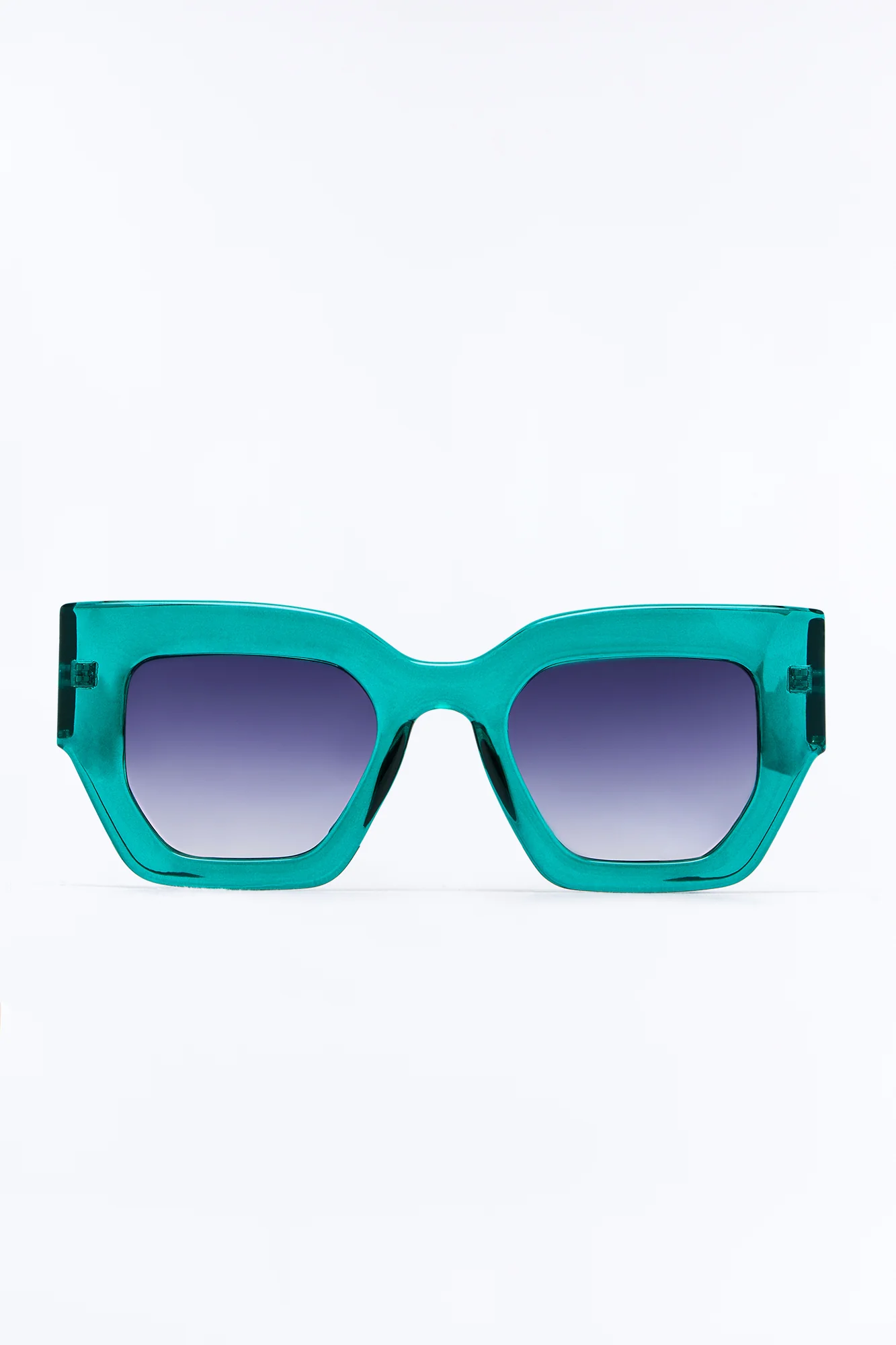Over It Sunglasses - Teal