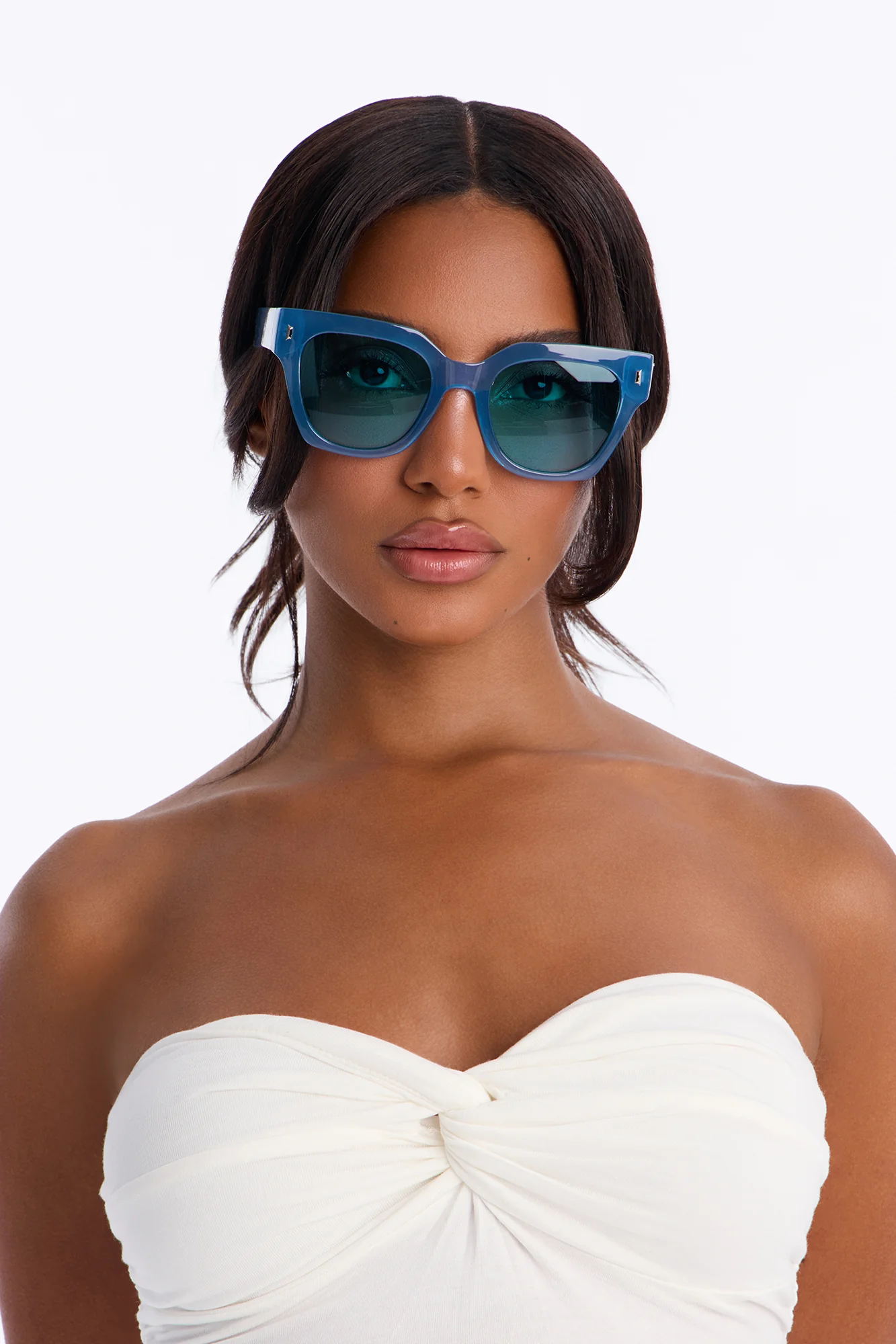 Palm Coast Wave Sunglasses - Blue - Image 3