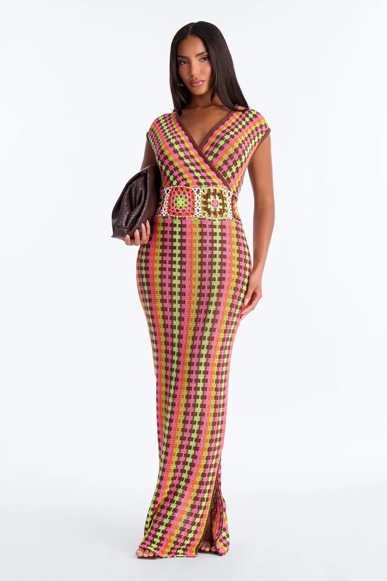 Palm Royale Sweater Maxi Dress - Multi Color
