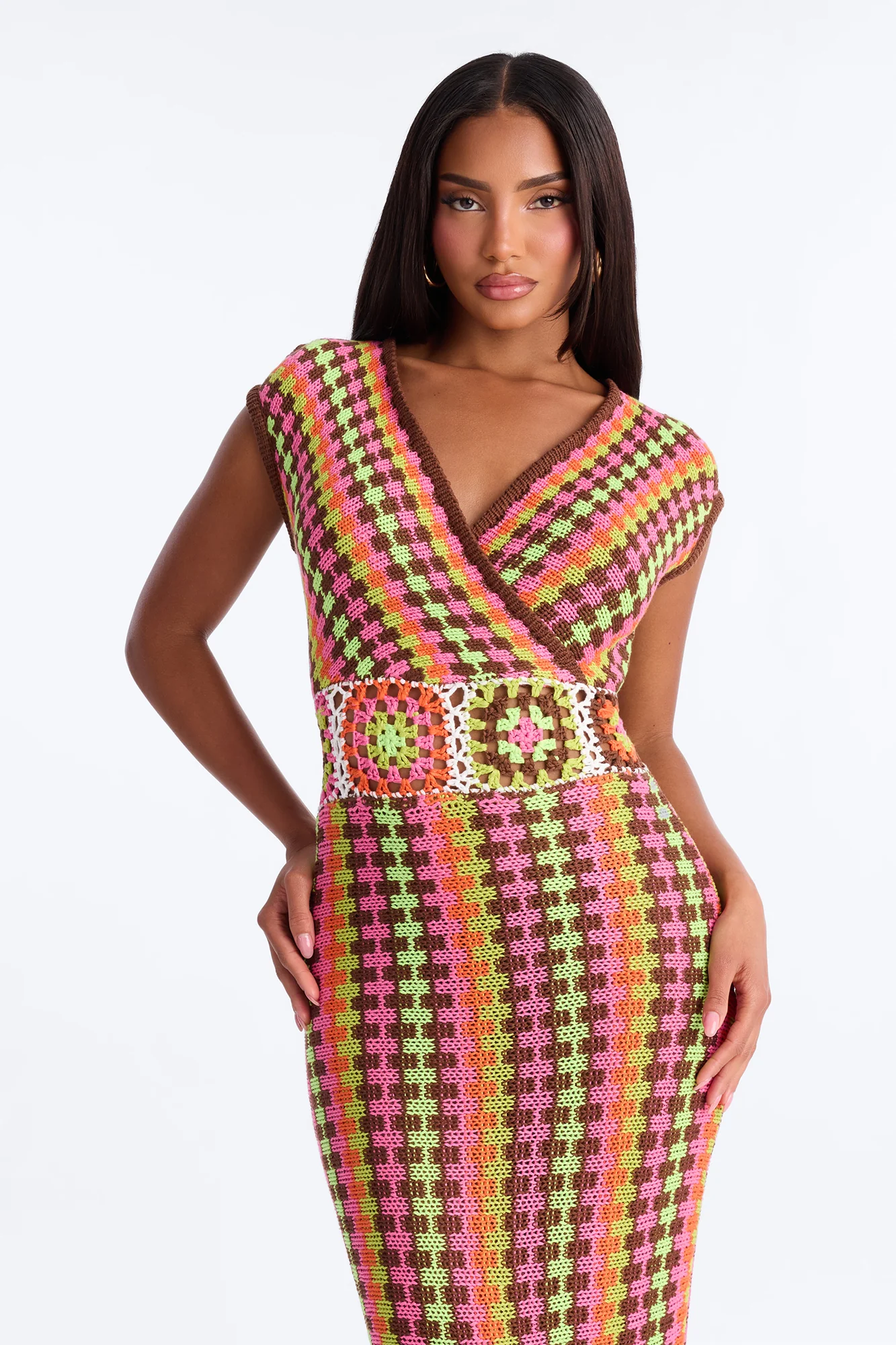 Palm Royale Sweater Maxi Dress - Multi Color - Image 2
