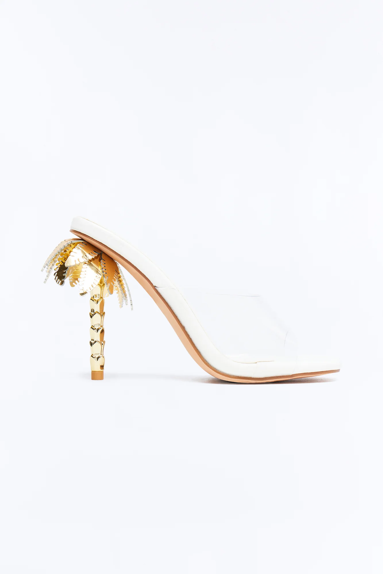 Palms Novelty Heels - White