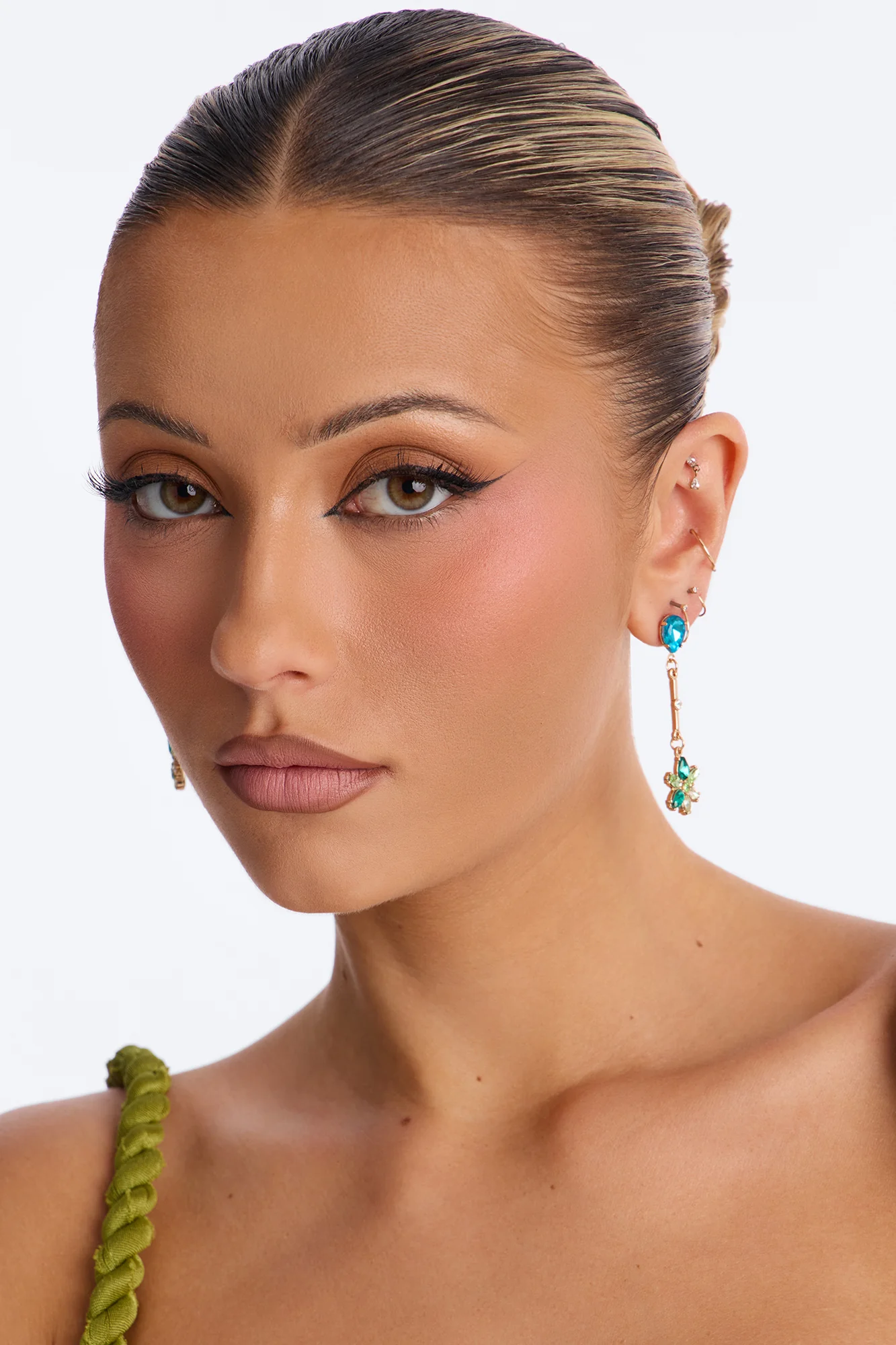 Paradise Bloom Earrings - Blue/combo - Image 2