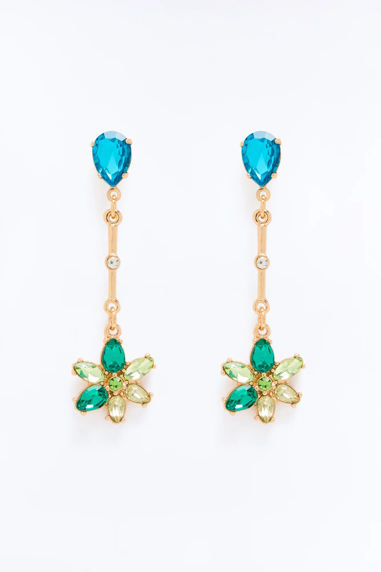 Paradise Bloom Earrings - Blue/combo - Image 3