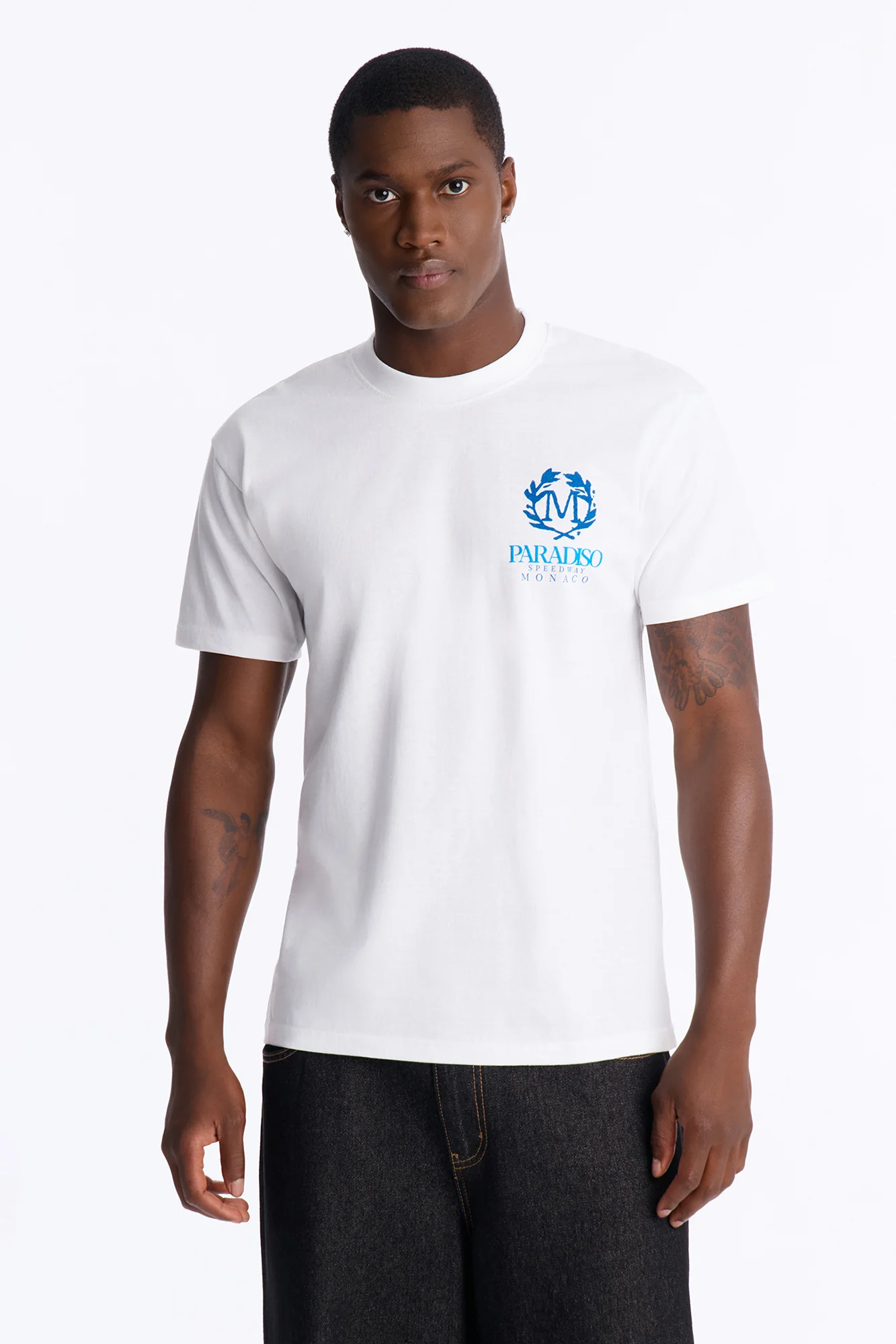 Paradiso Monaco Oversized Short Sleeve Tee - White - Image 2