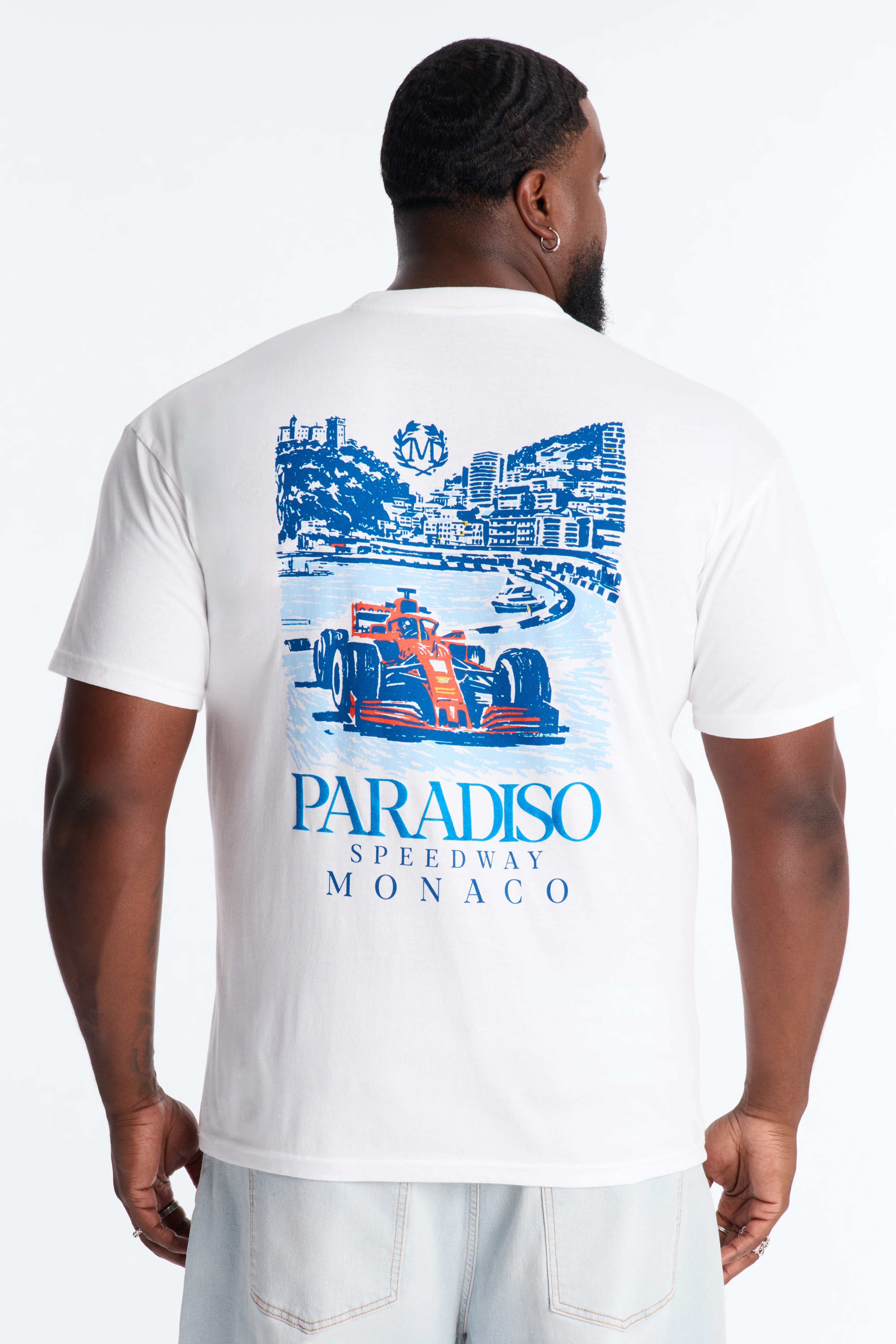 Paradiso Monaco Oversized Short Sleeve Tee - White - Image 7